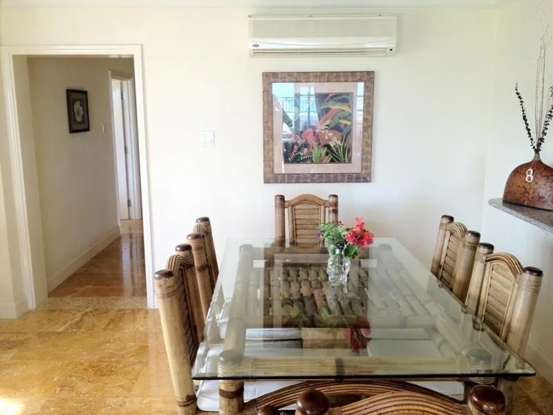 Dining area in White Sands Beach Condos
