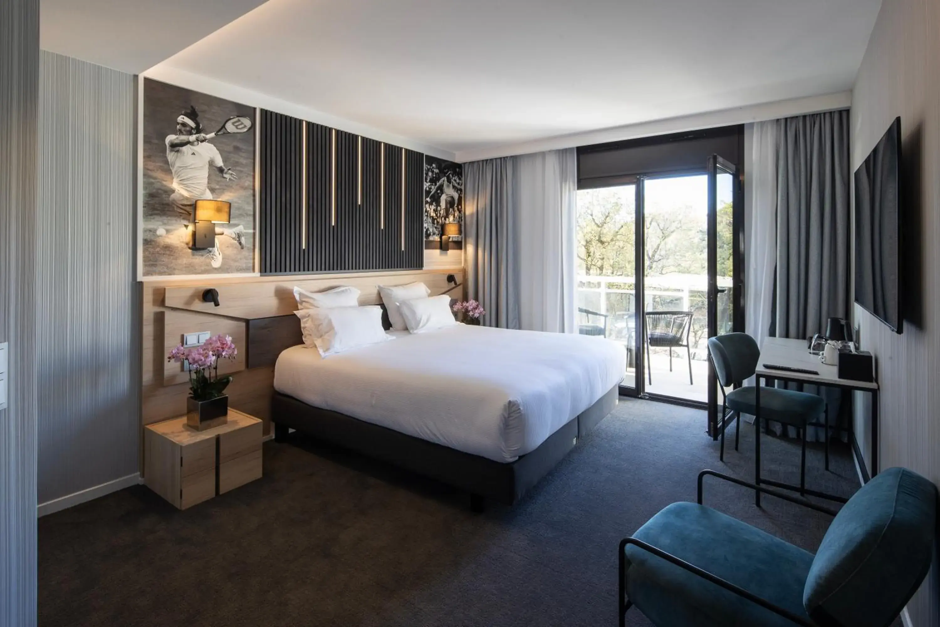 Bedroom, Bed in Mouratoglou Hotel & Resort Bedroom, Bed in Mouratoglou Hotel & Resort