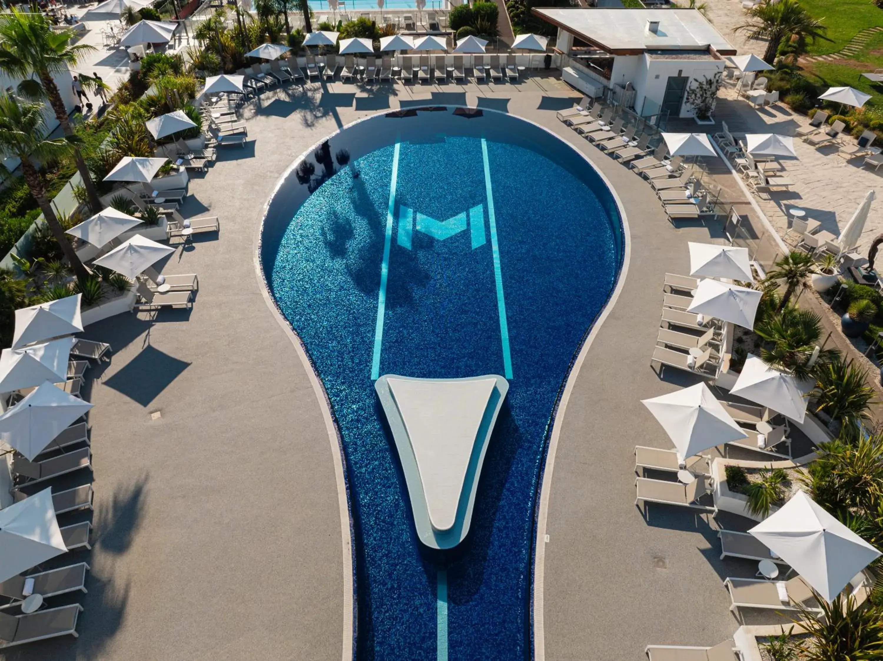 Pool view in Mouratoglou Hotel & Resort Pool view in Mouratoglou Hotel & Resort