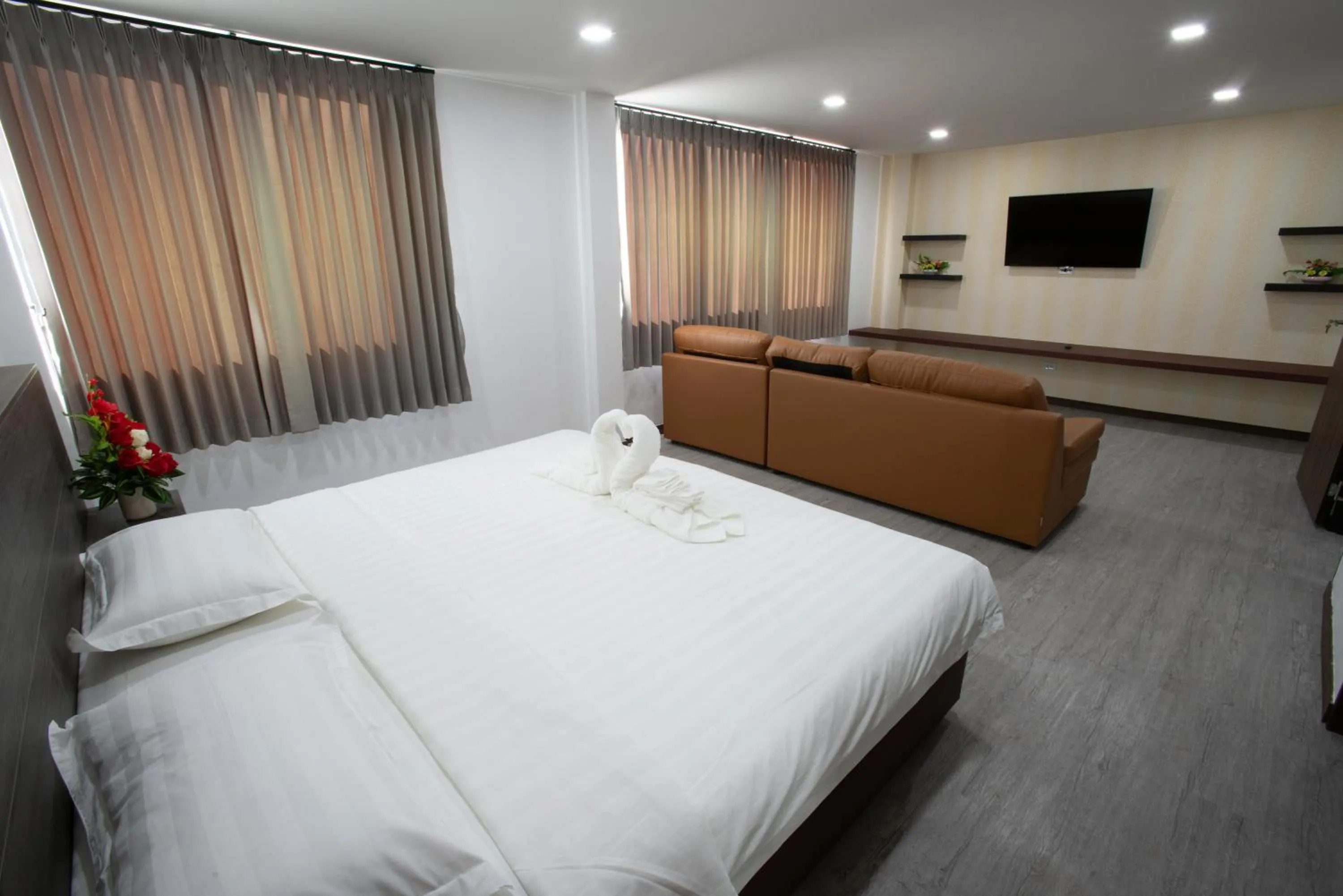 Photo of the whole room, Bed in NK Residence Sakon Nakhon