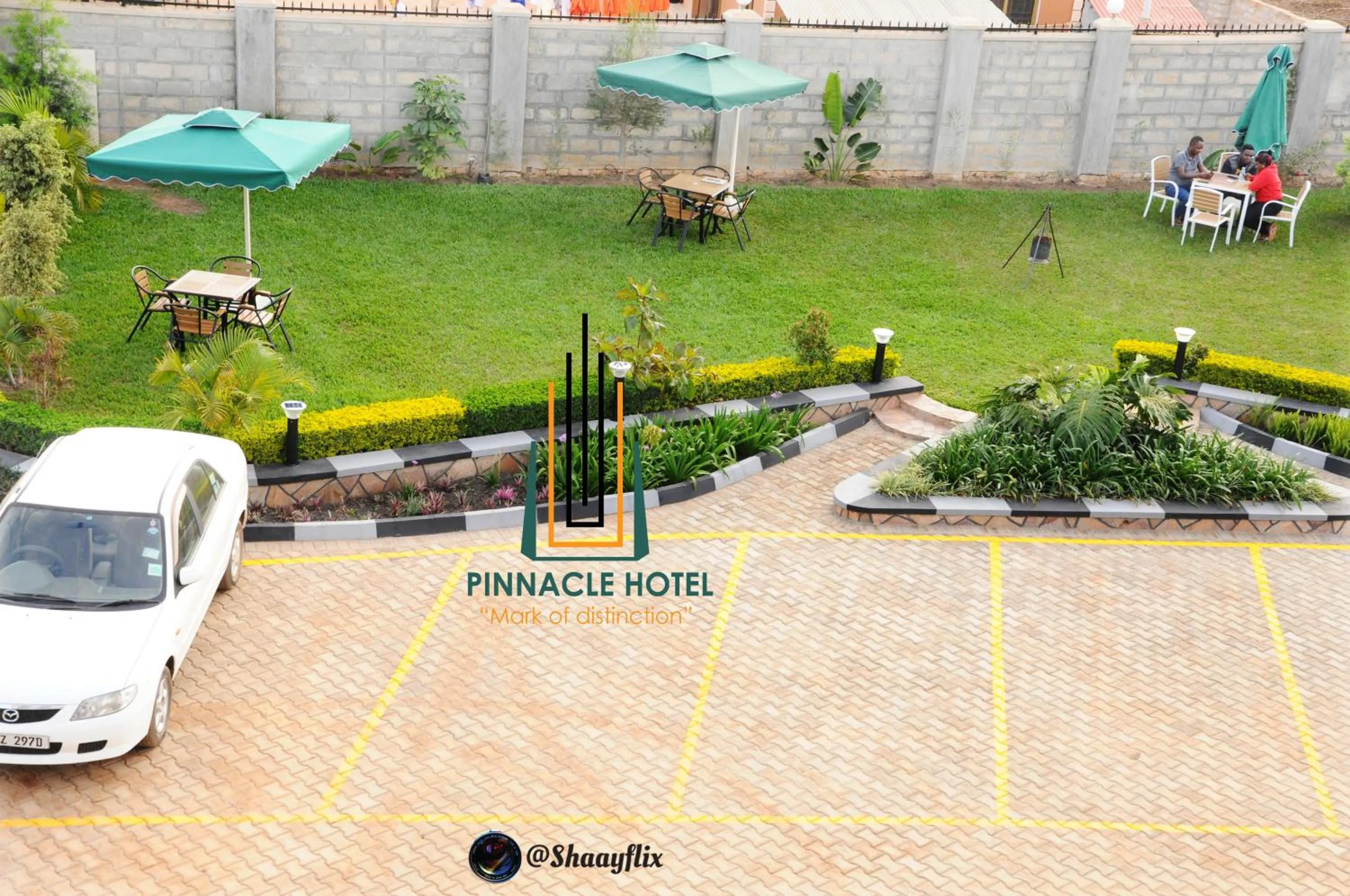 Garden view in Pinnacle Hotel Mbarara