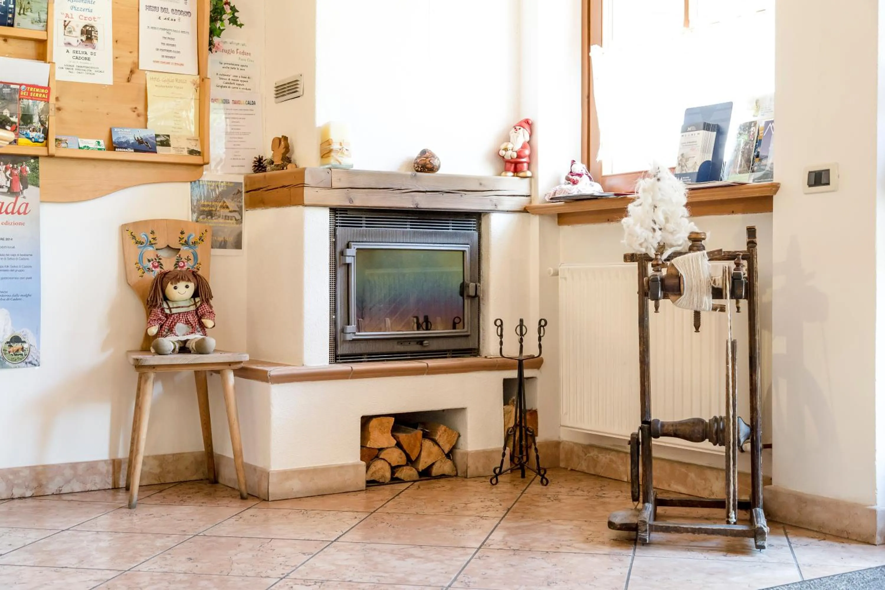 Lobby or reception in Hotel Garni la Stua