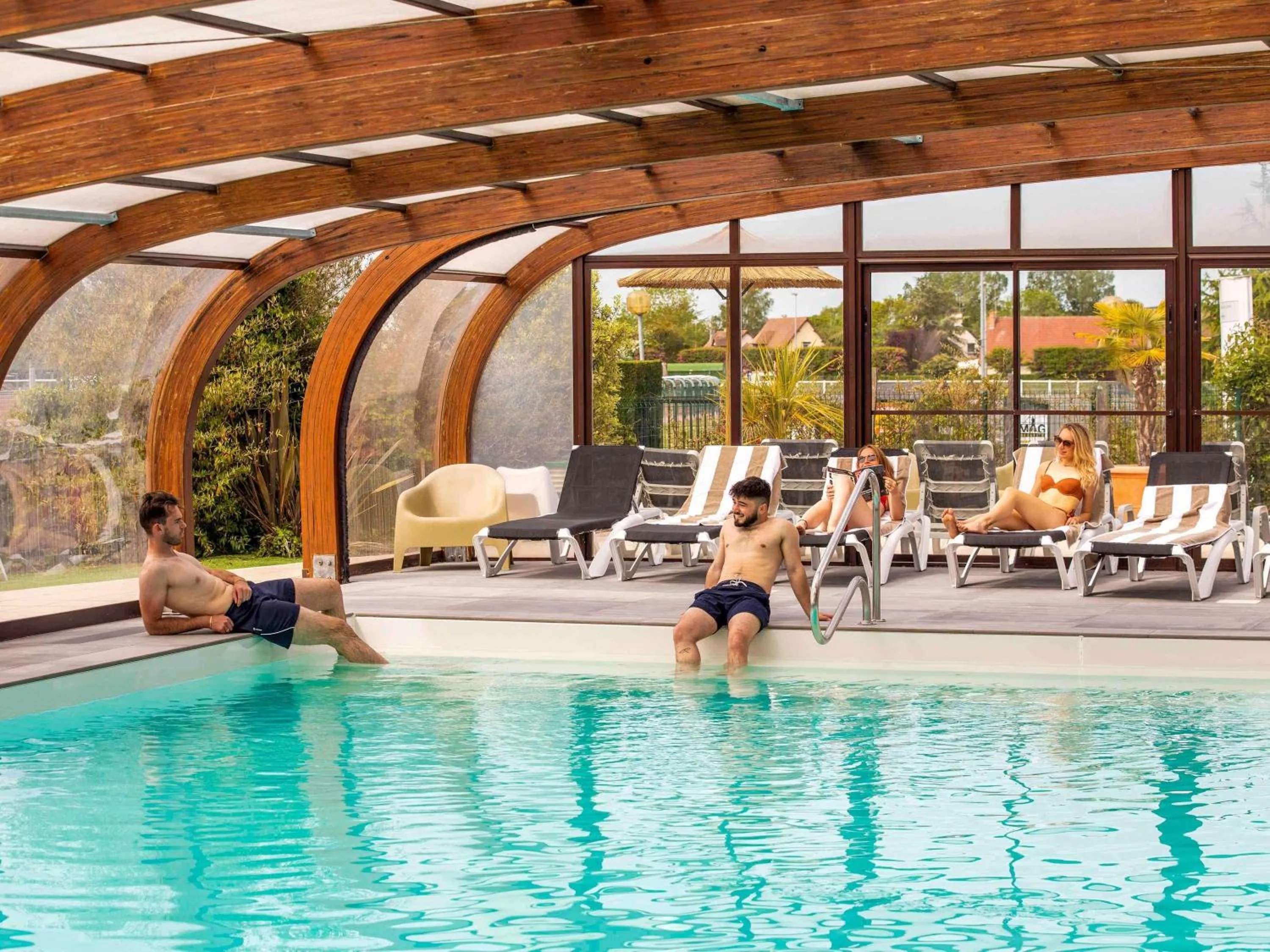 Pool view in Mercure Cabourg Hôtel & Spa
