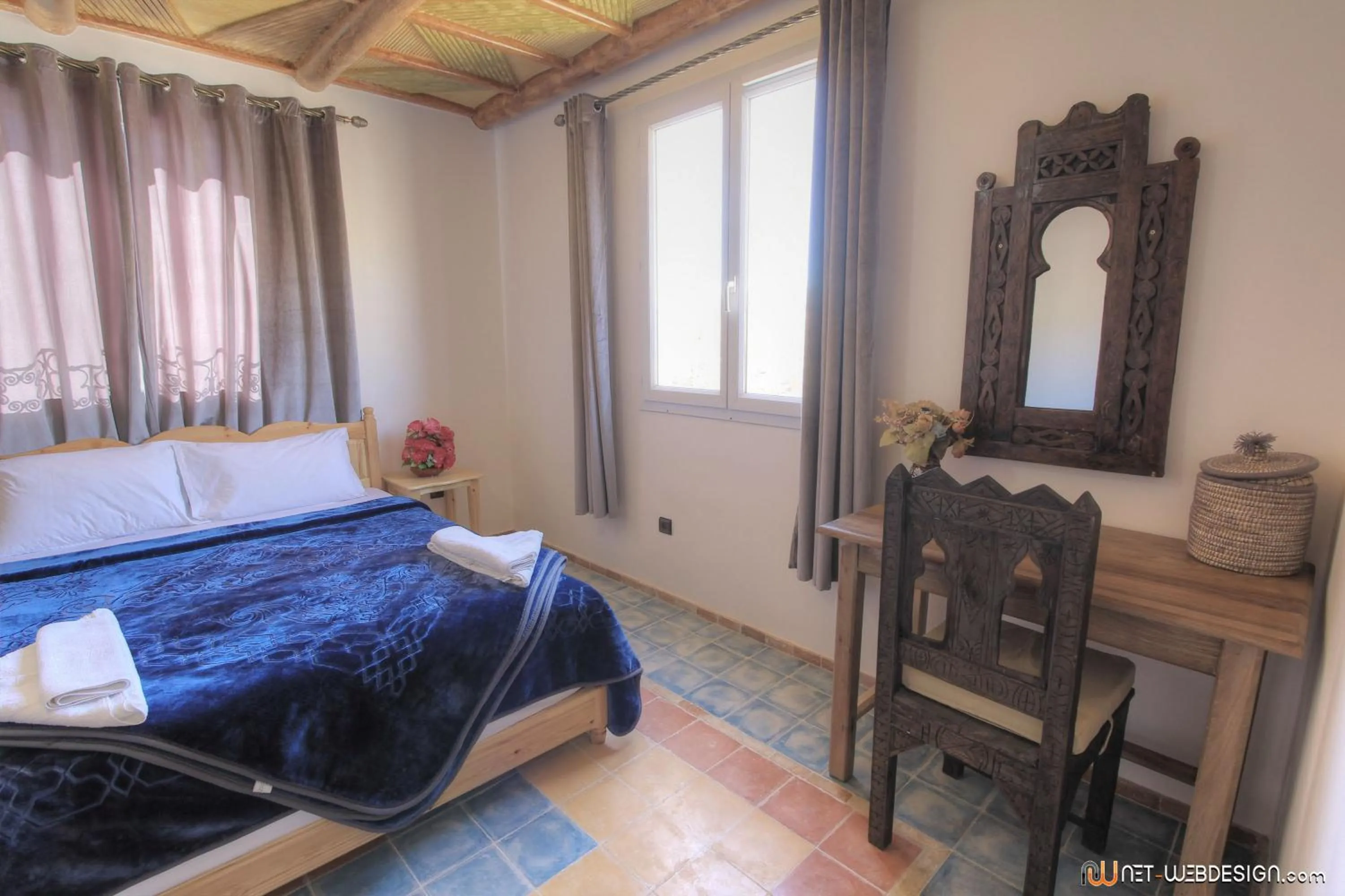 Bed in Hotel New Mars Dades