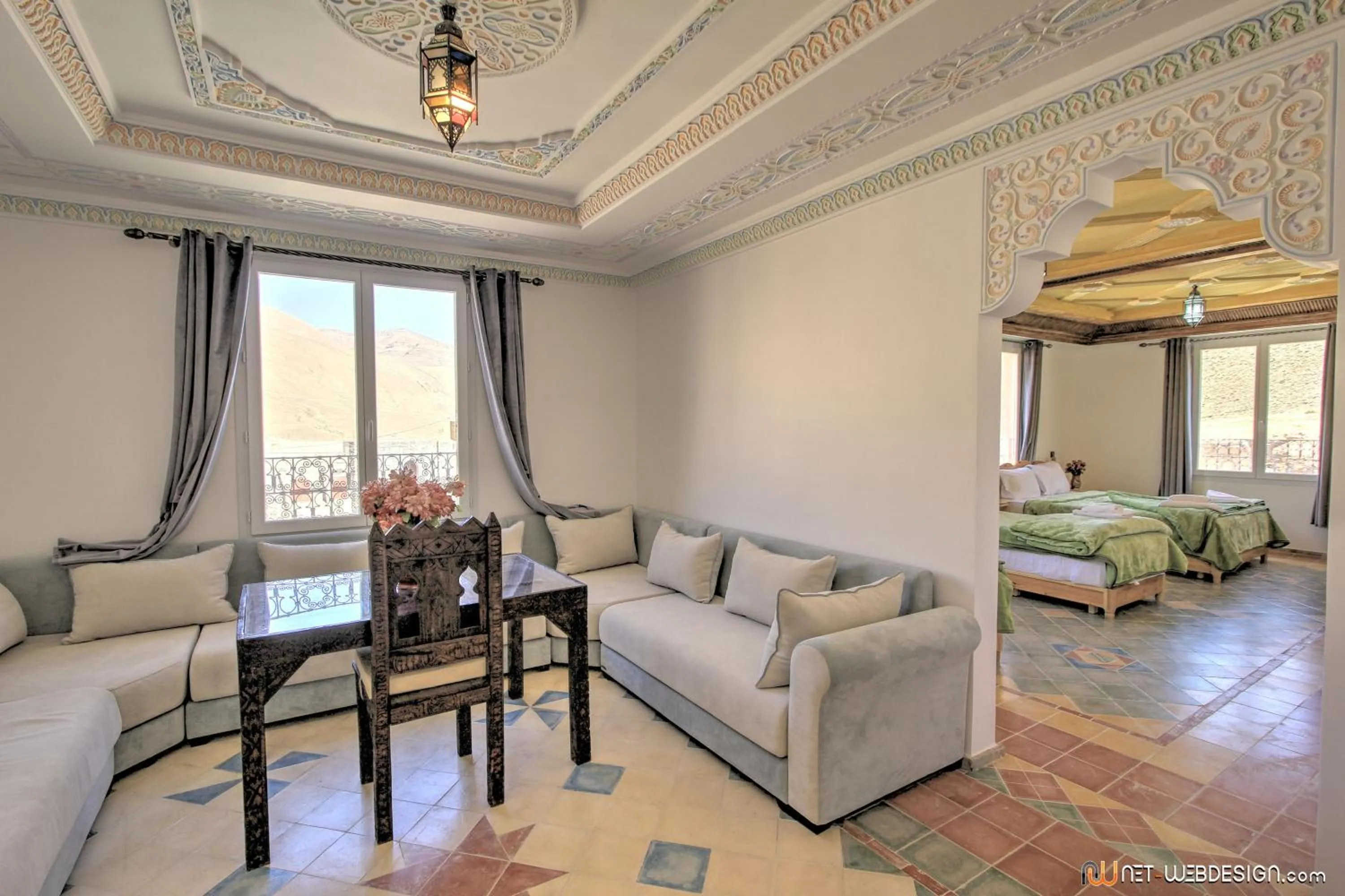 Lounge or bar, Bed in Hotel New Mars Dades