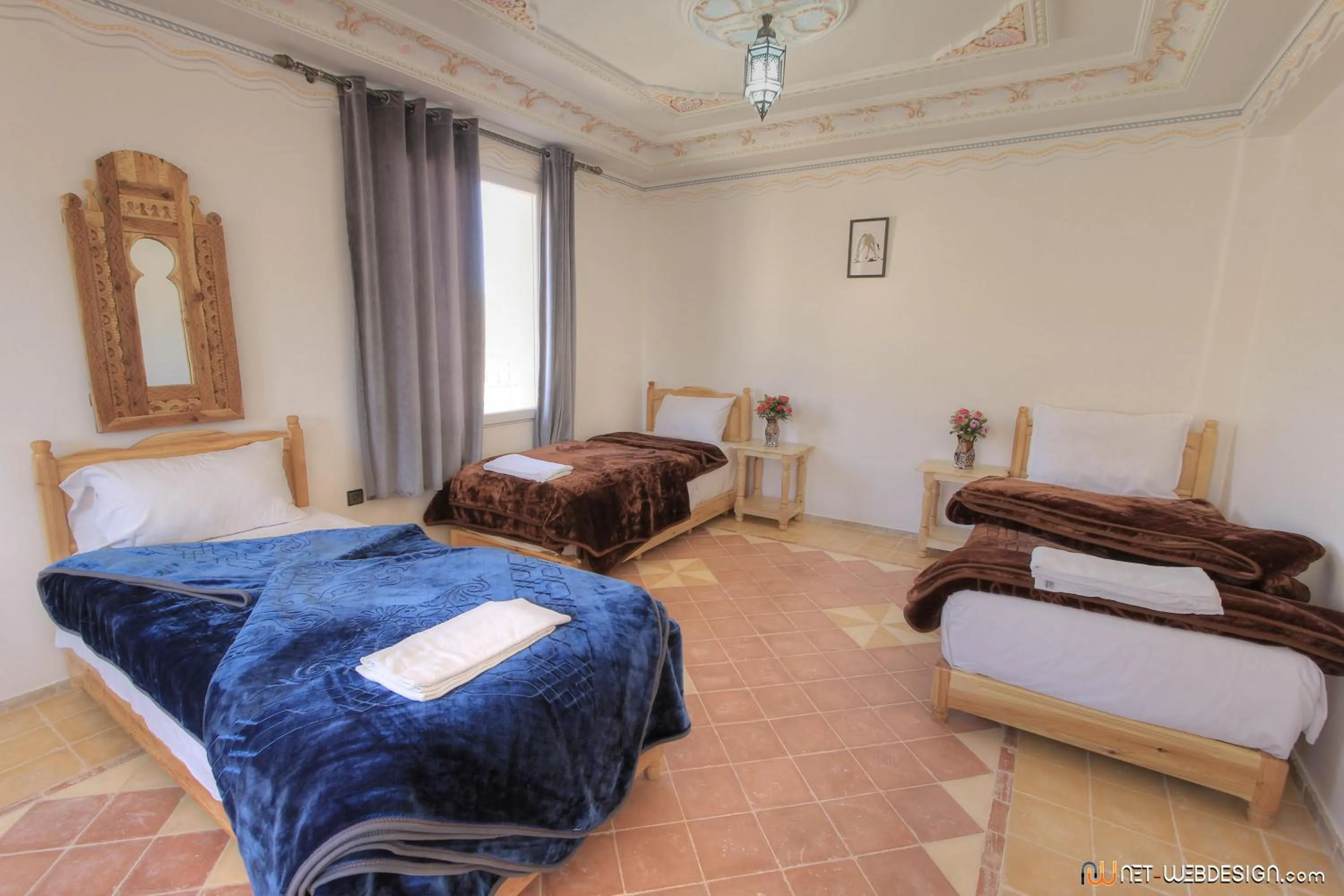 Bed in Hotel New Mars Dades