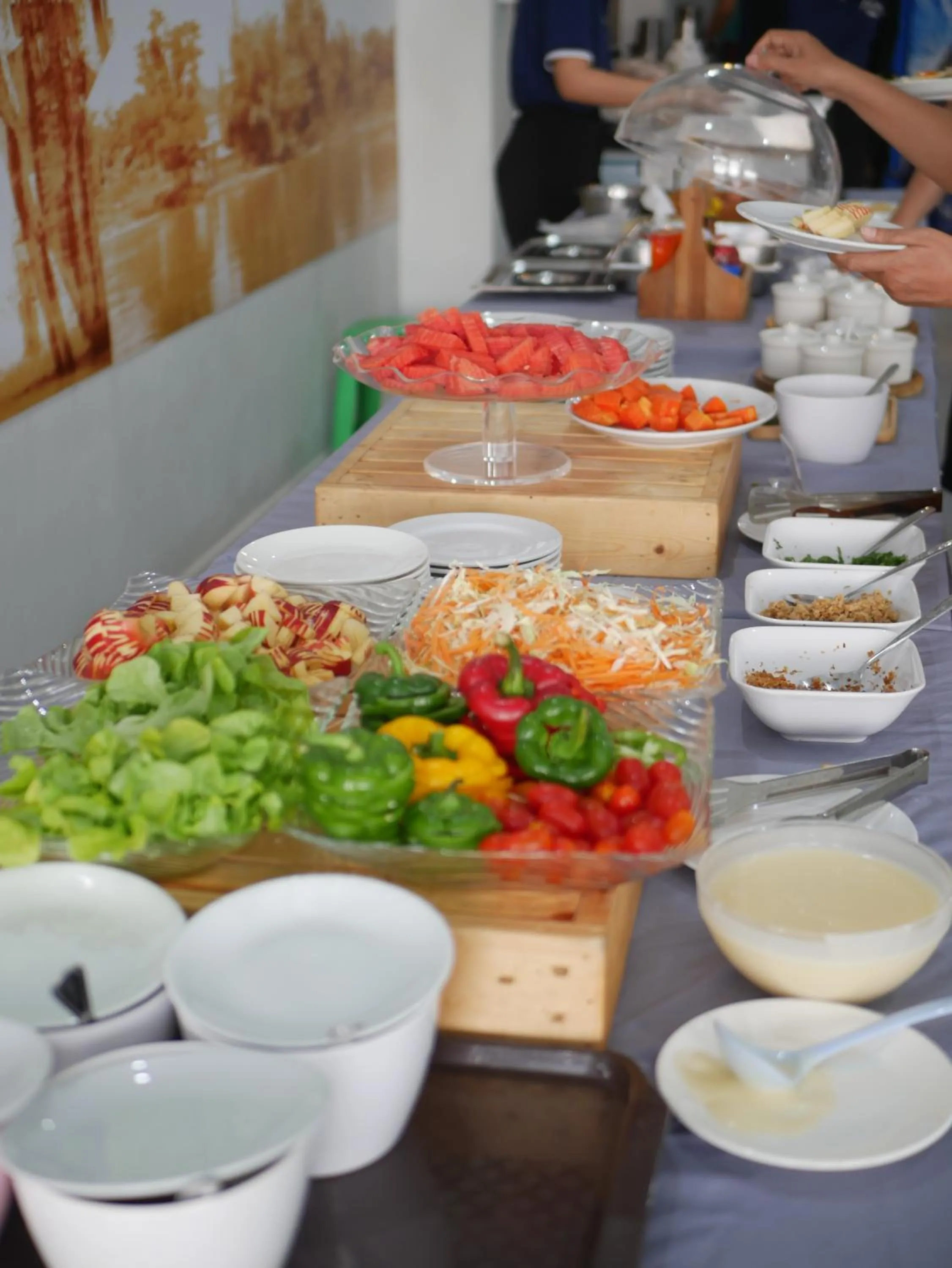 Breakfast in River Kwai View Hotel Kanchanaburi