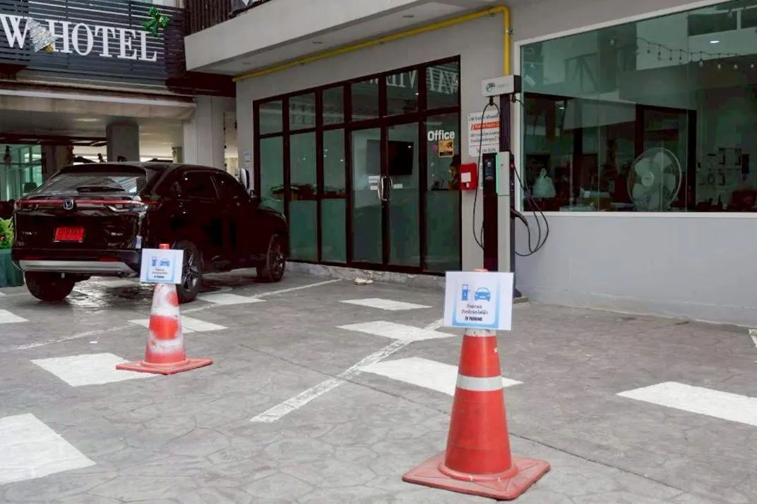 Parking in River Kwai View Hotel Kanchanaburi