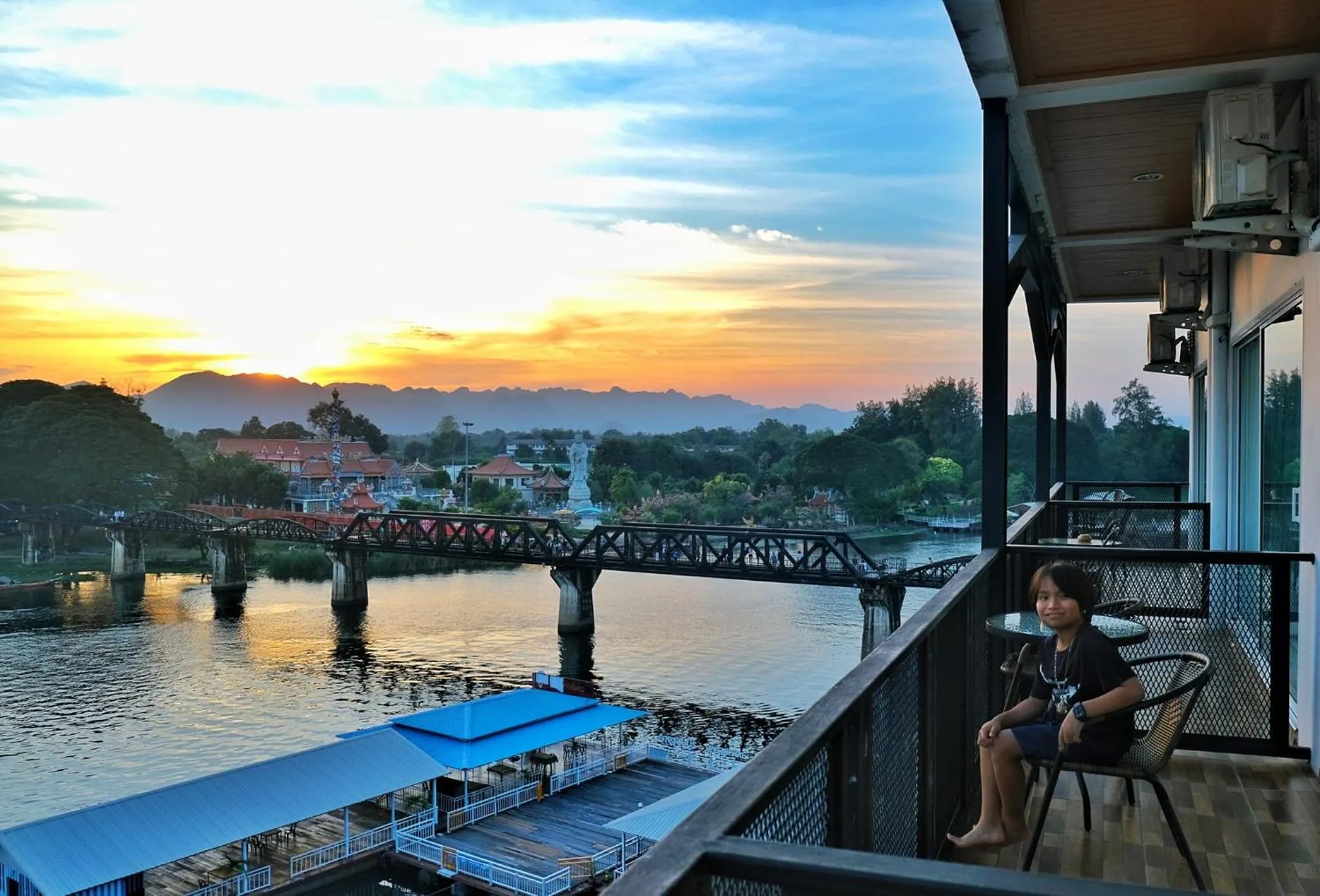 Balcony/Terrace in River Kwai View Hotel Kanchanaburi