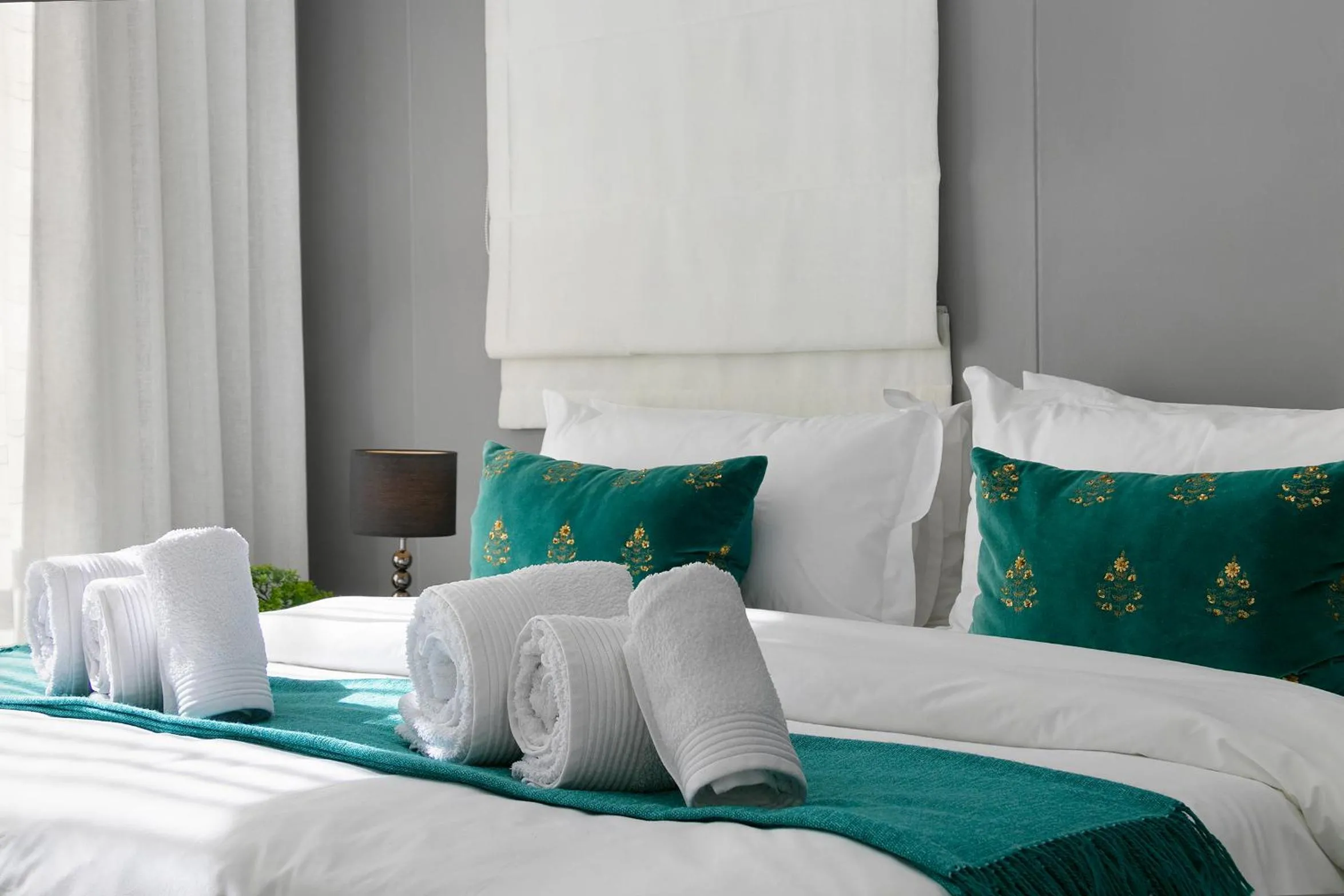Bed in Century City Luxury Two Bedroom Apartment