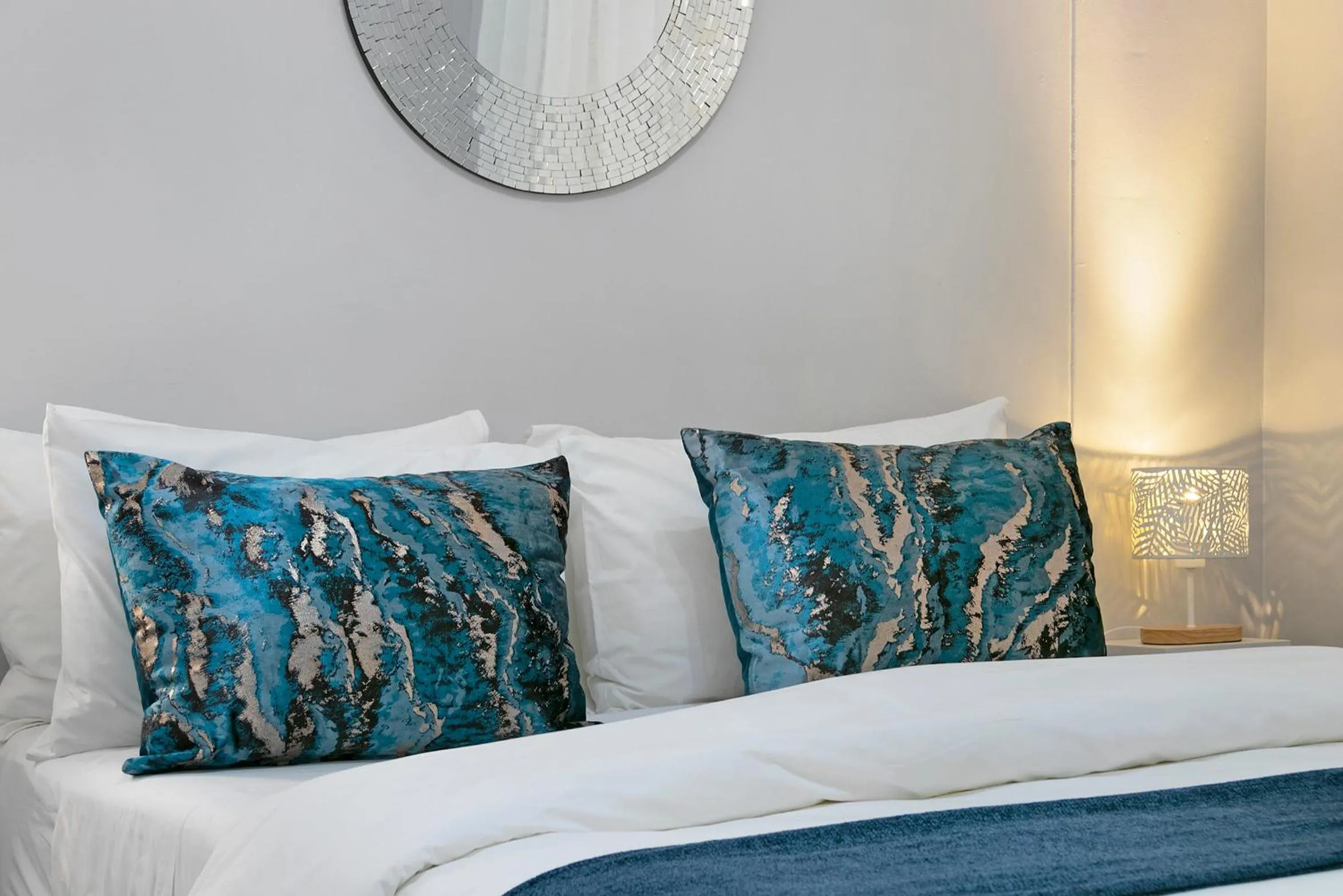 Bed in Century City Luxury Two Bedroom Apartment