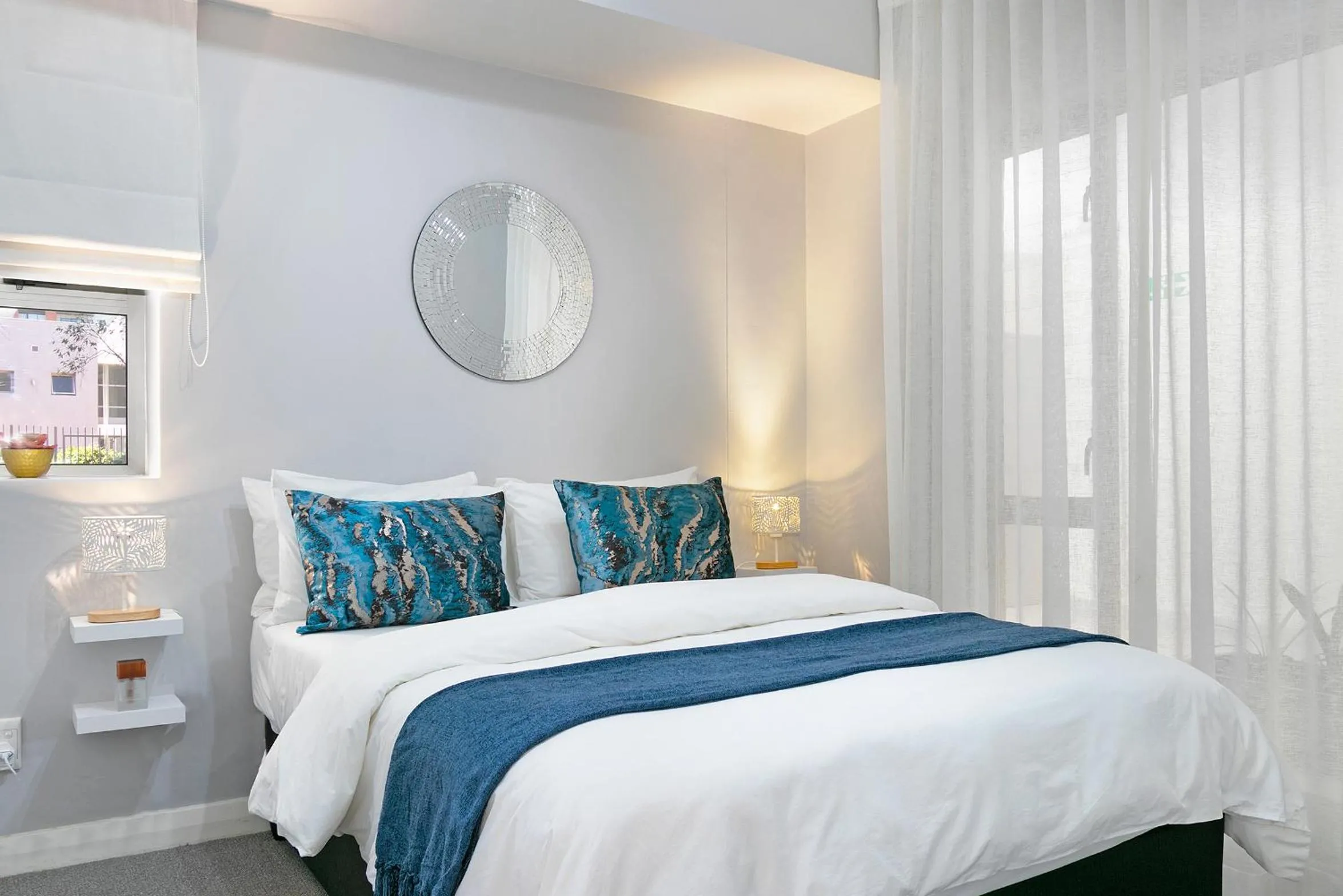 Bed in Century City Luxury Two Bedroom Apartment