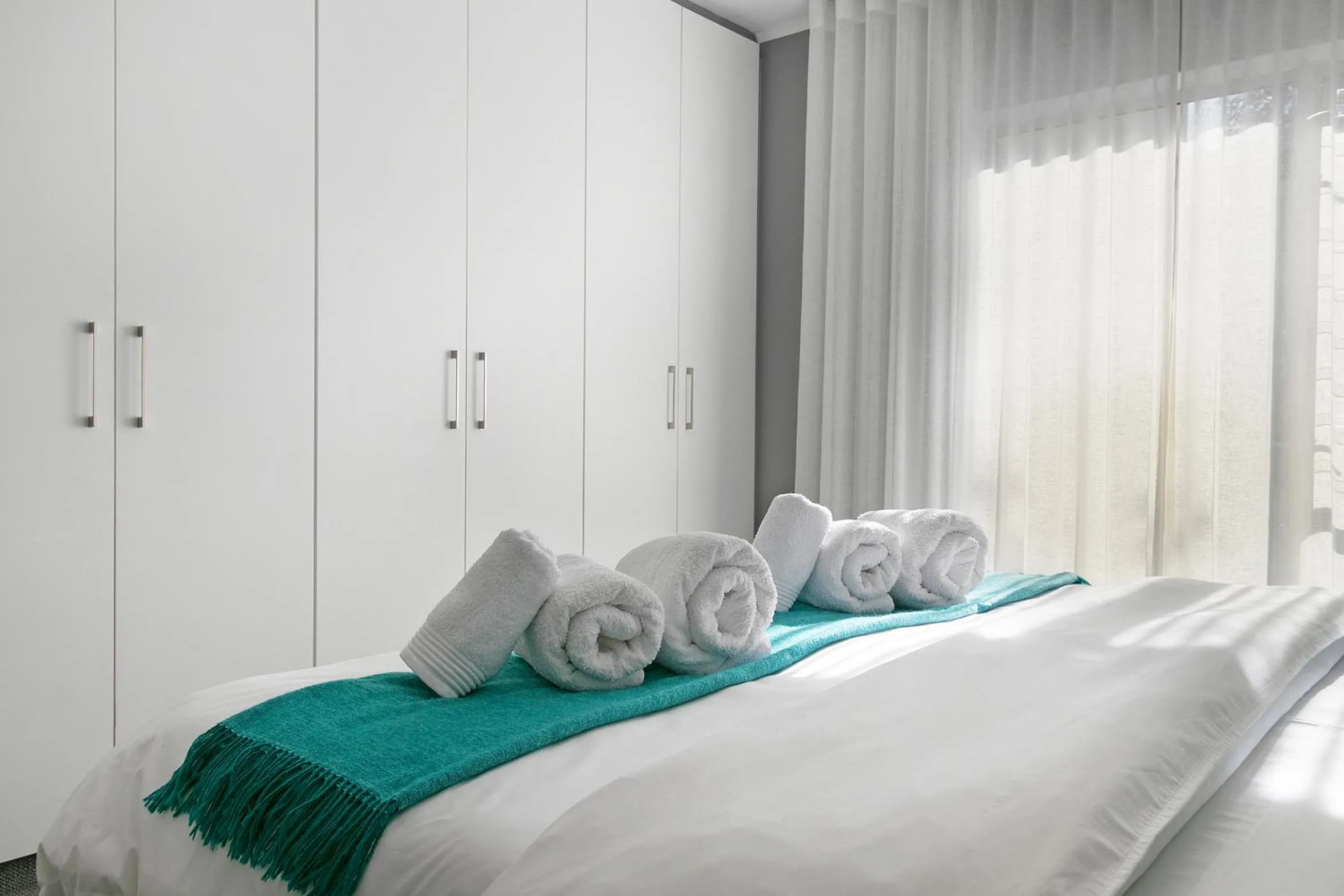 Bed in Century City Luxury Two Bedroom Apartment