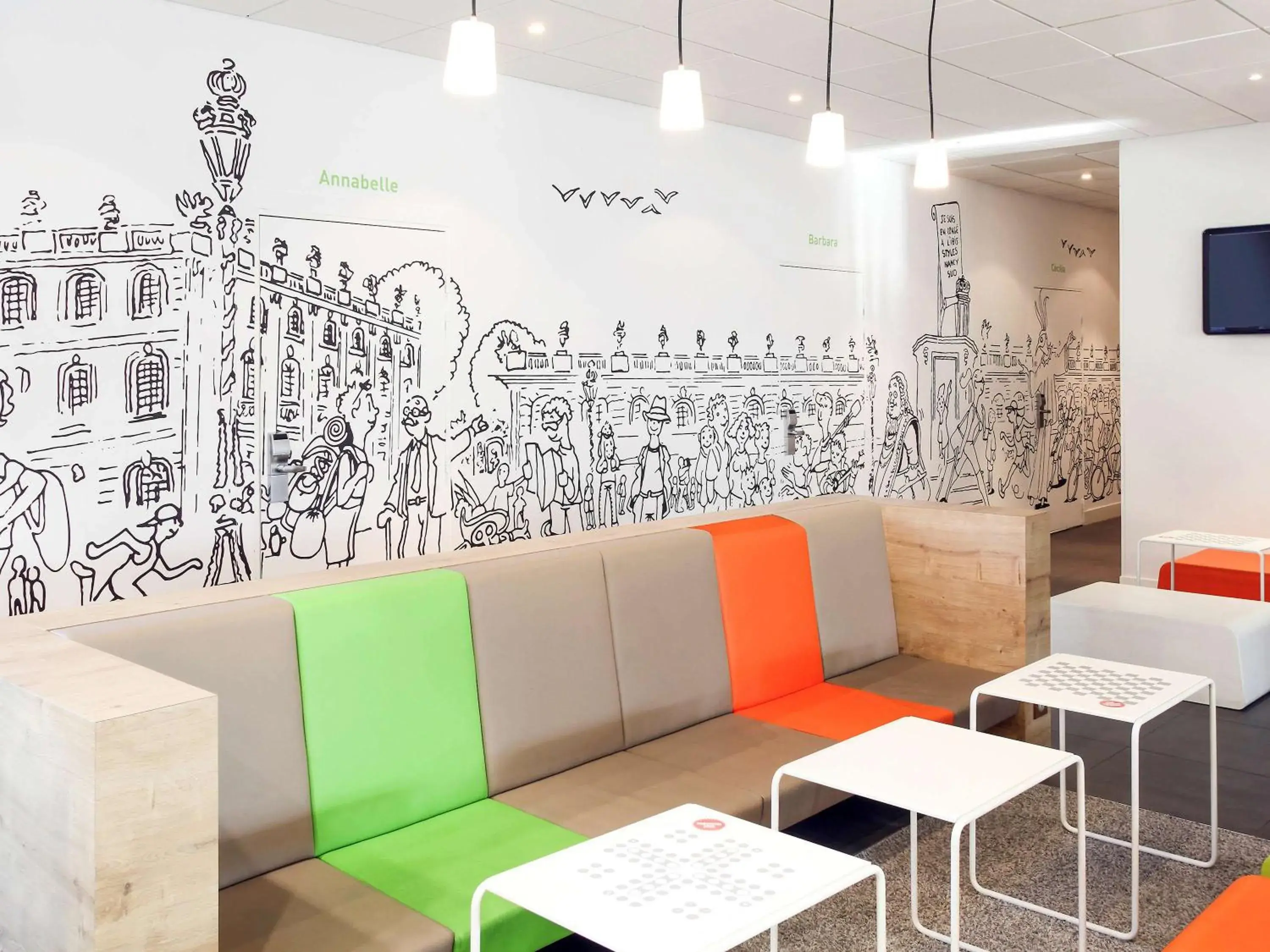 Lounge or bar in ibis Styles Nancy Sud Lounge or bar in ibis Styles Nancy Sud
