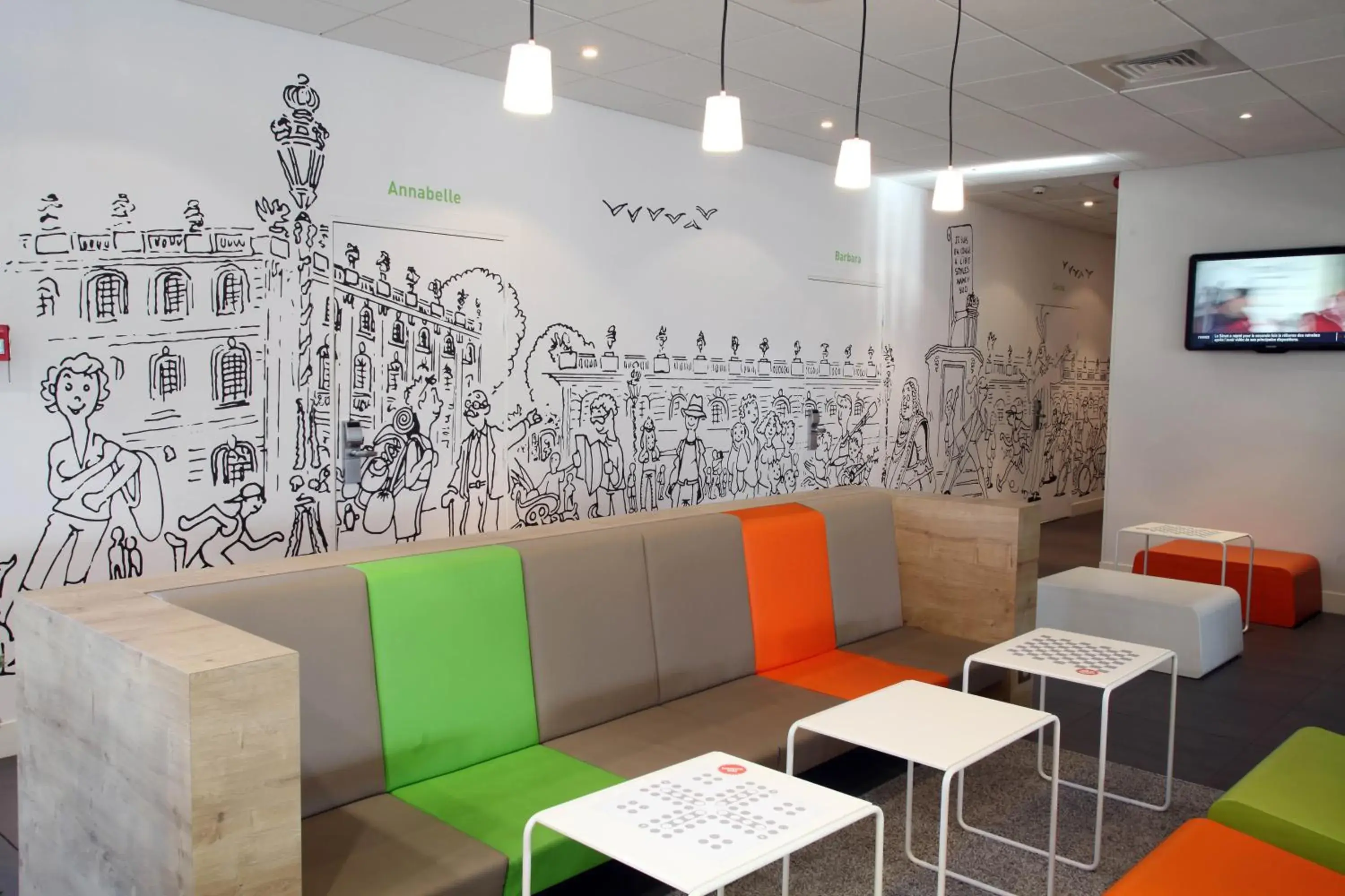 Lounge or bar in ibis Styles Nancy Sud Lounge or bar in ibis Styles Nancy Sud