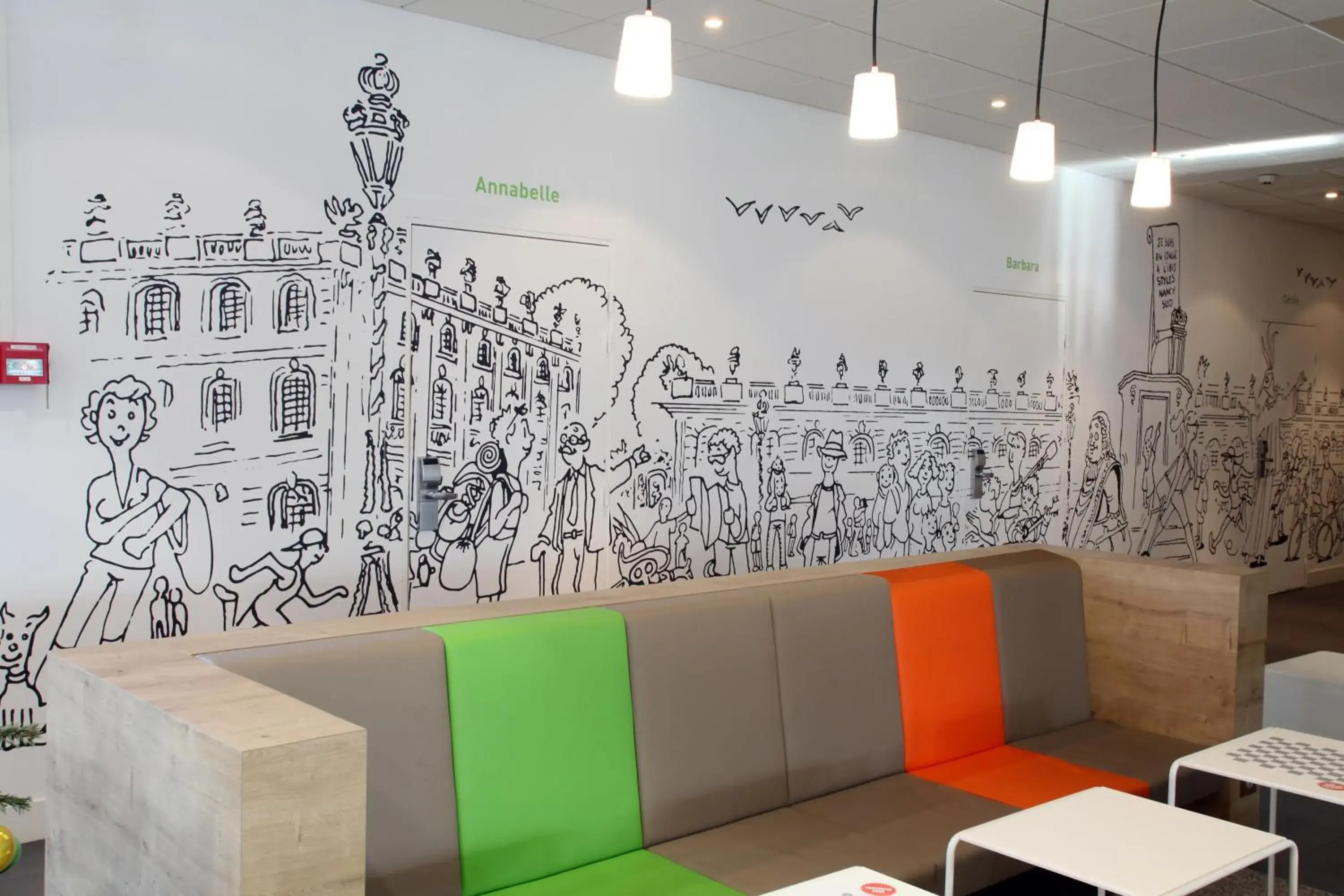 Lounge or bar in ibis Styles Nancy Sud Lounge or bar in ibis Styles Nancy Sud