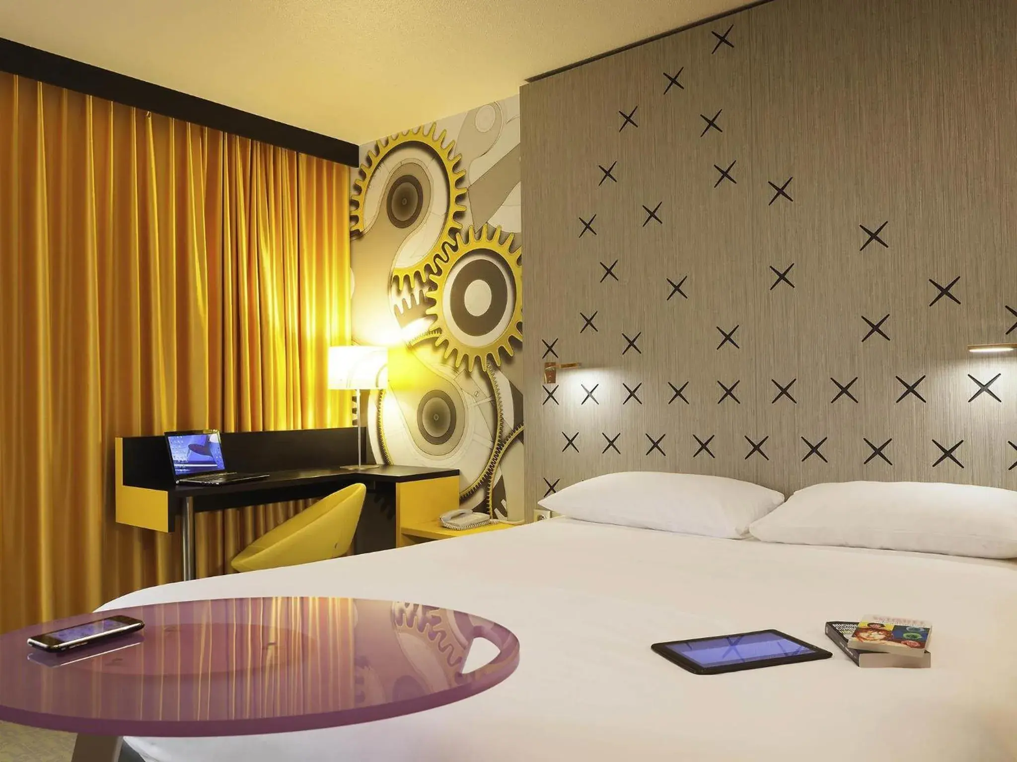 Bedroom, Bed in ibis Styles Besançon Bedroom, Bed in ibis Styles Besançon