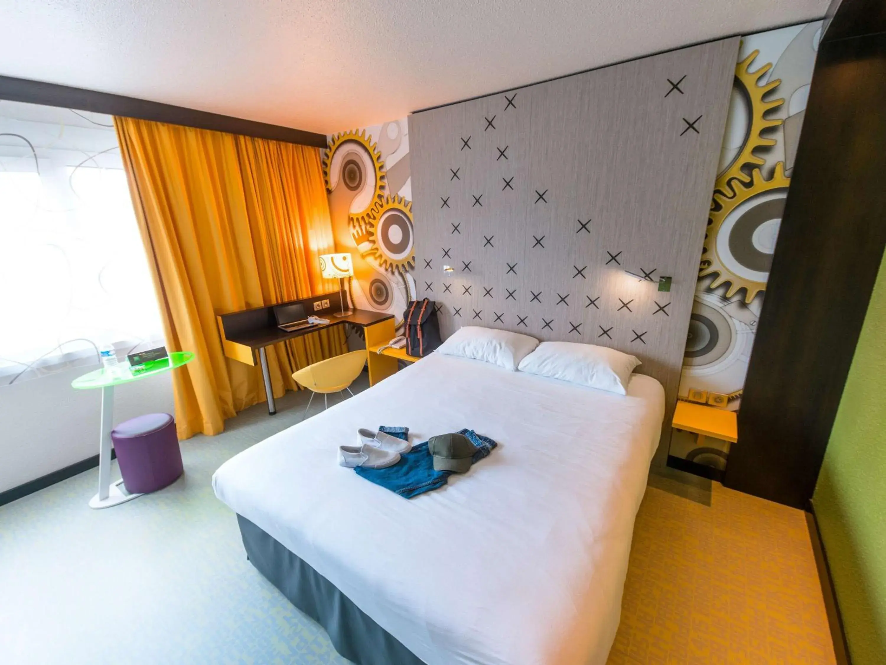Bedroom, Bed in ibis Styles Besançon Bedroom, Bed in ibis Styles Besançon