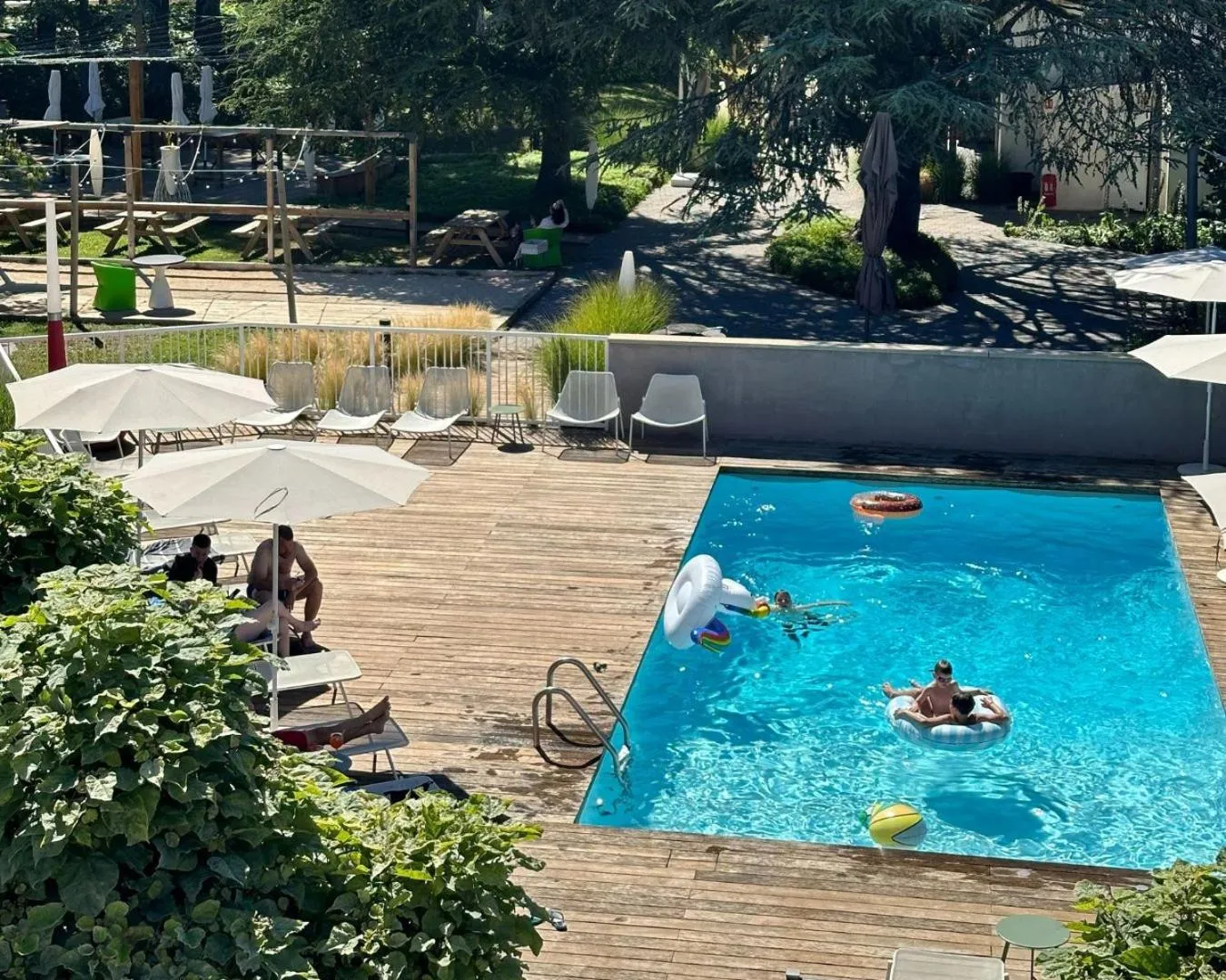 Pool view in Novotel Lyon Bron Meeting & Events