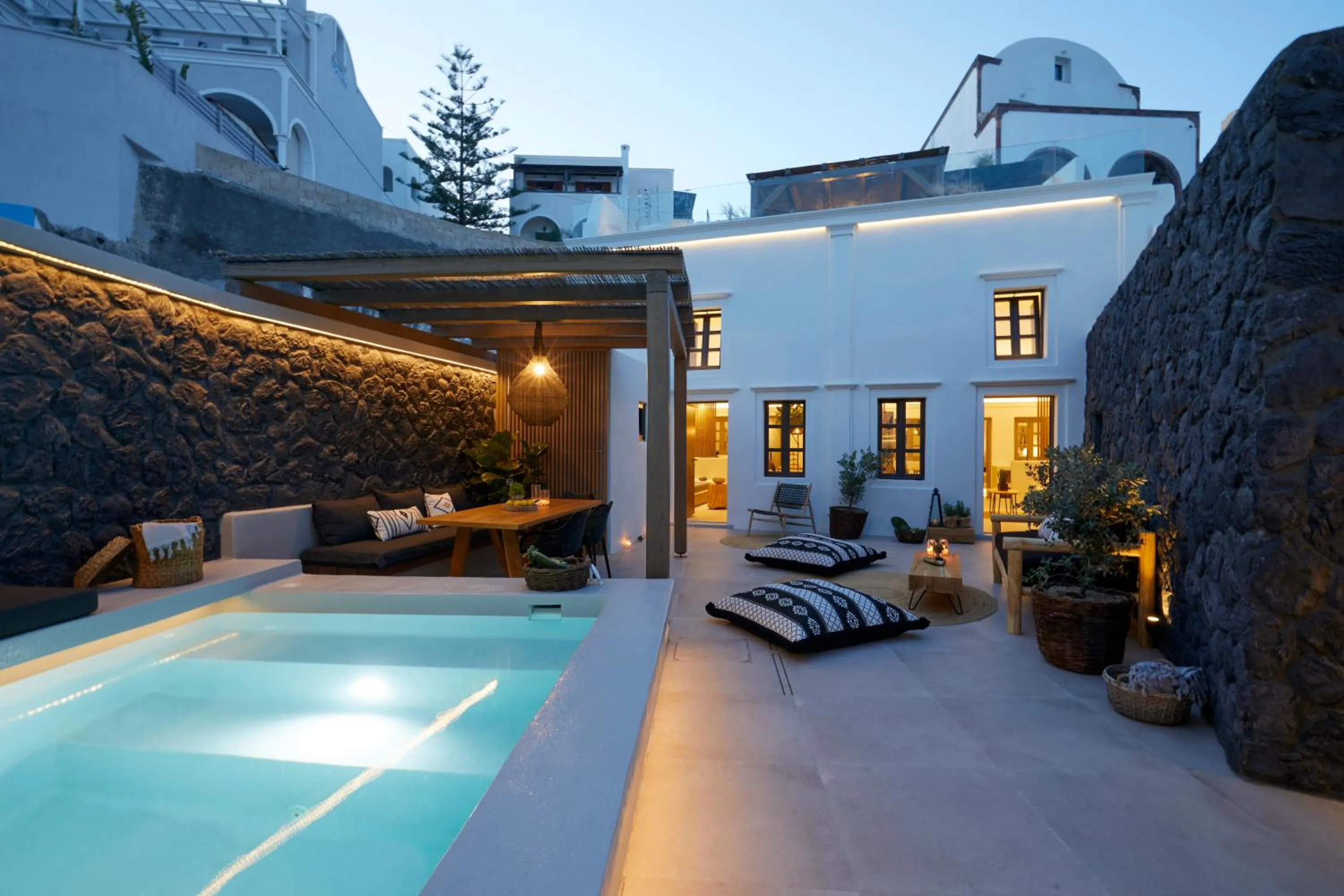 Patio in Floria Suites