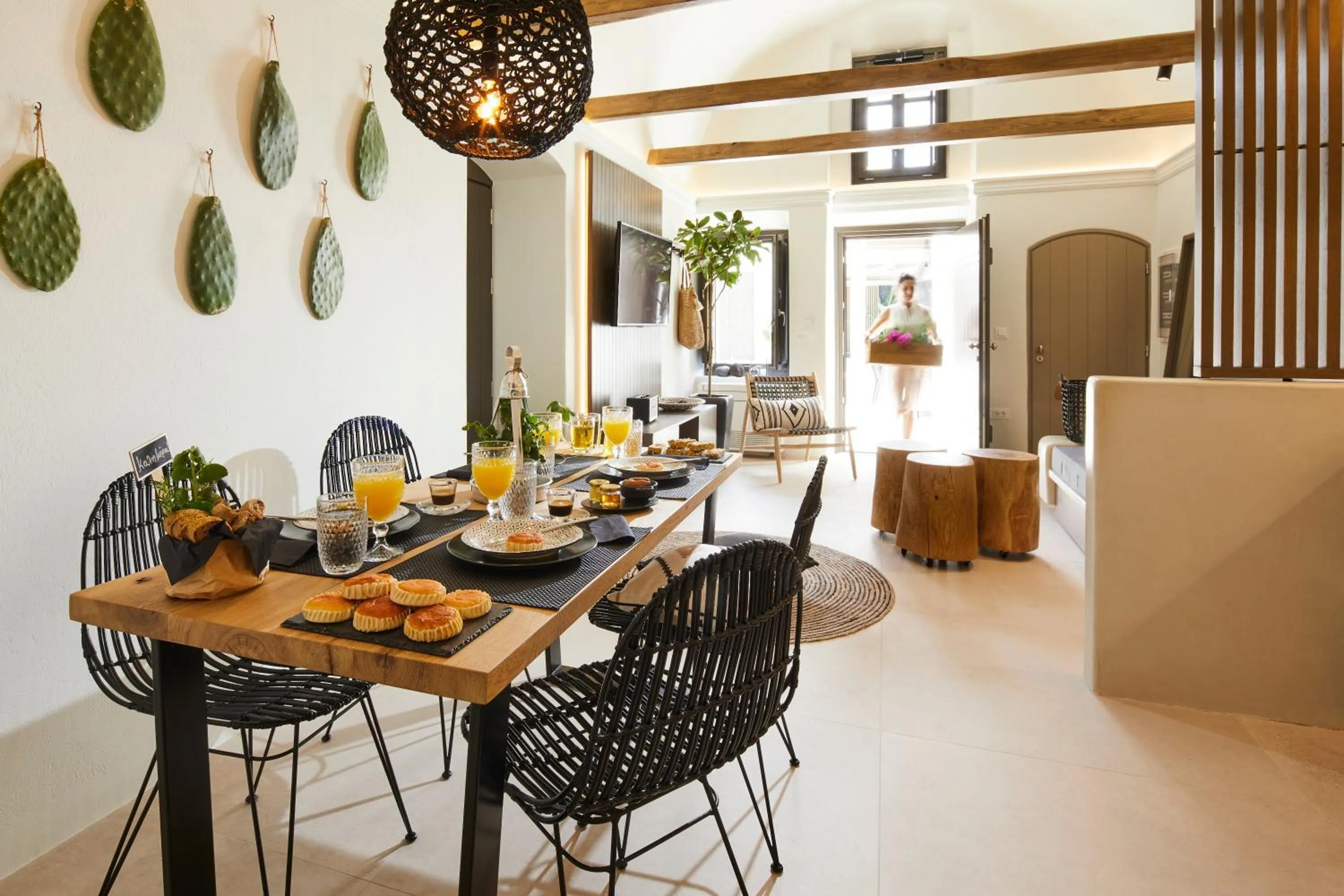 Dining area in Floria Suites