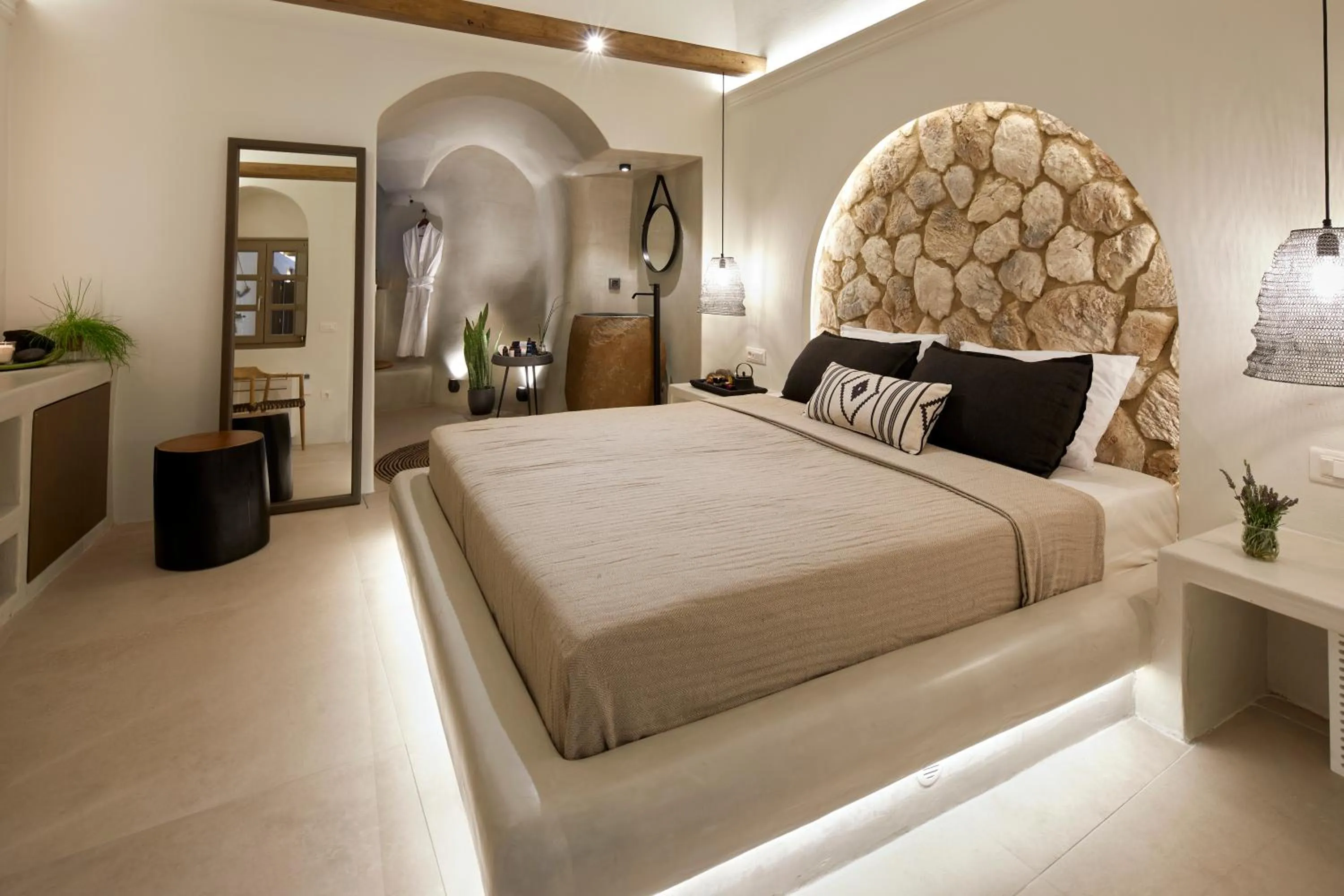 Bed in Floria Suites