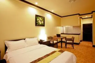 Bed in Hanamitsu Hotel & Spa