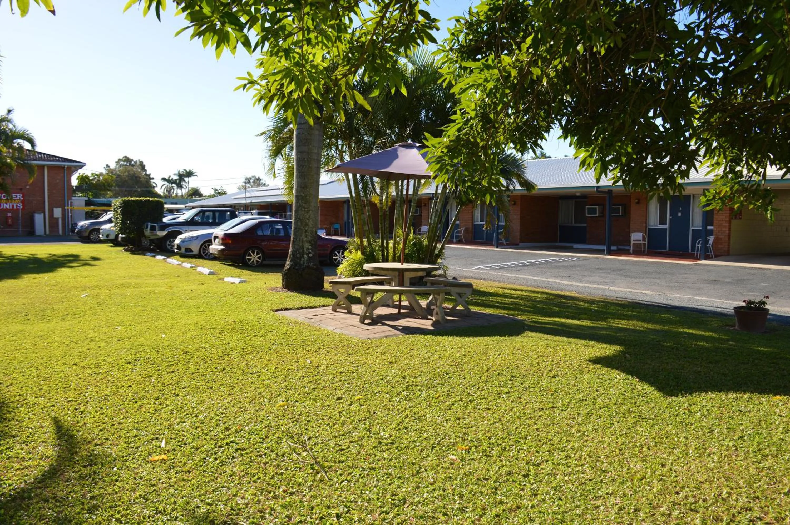 Garden view in Rover Motel