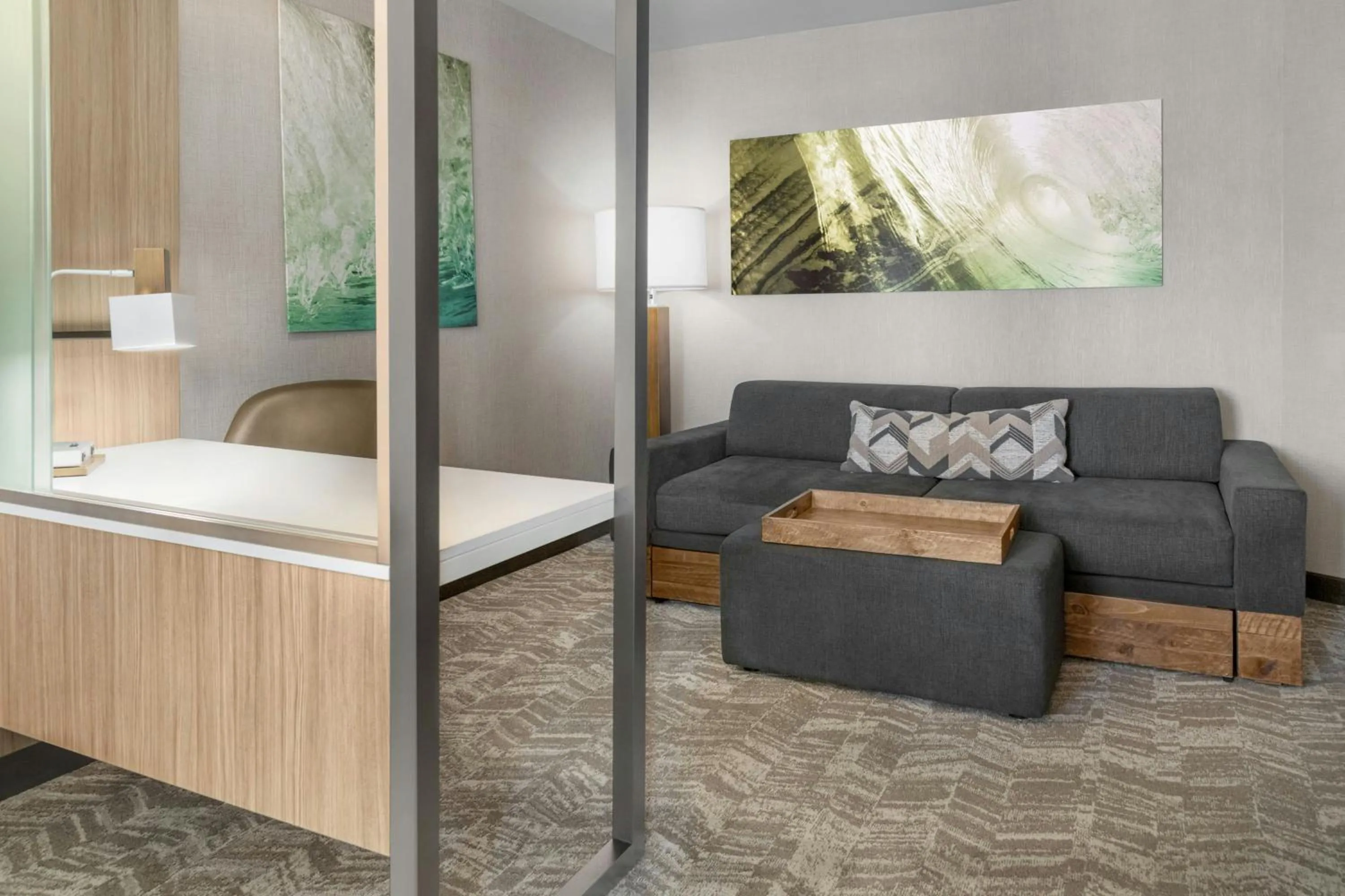 Living room, Bed in SpringHill Suites by Marriott Holland