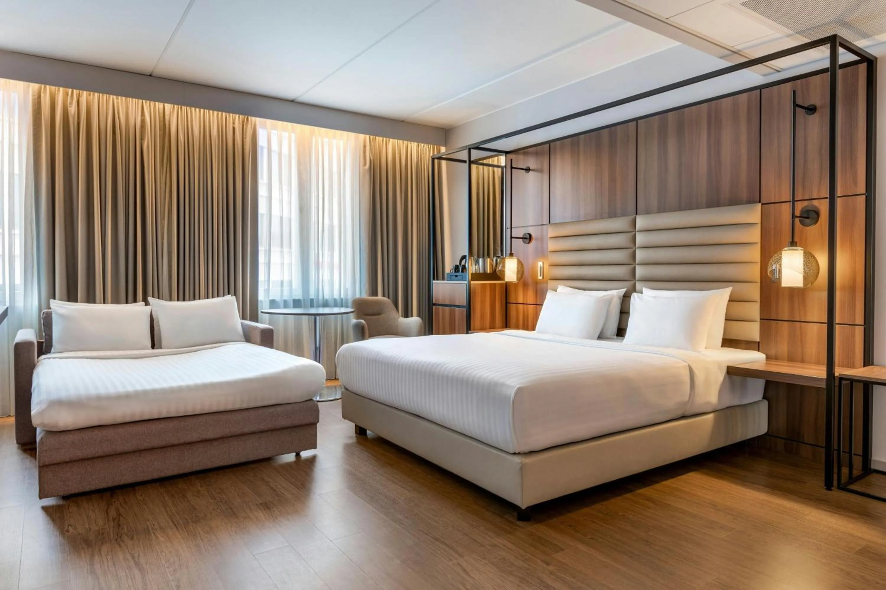 Photo of the whole room, Bed in AC Hotel by Marriott Stockholm Ulriksdal