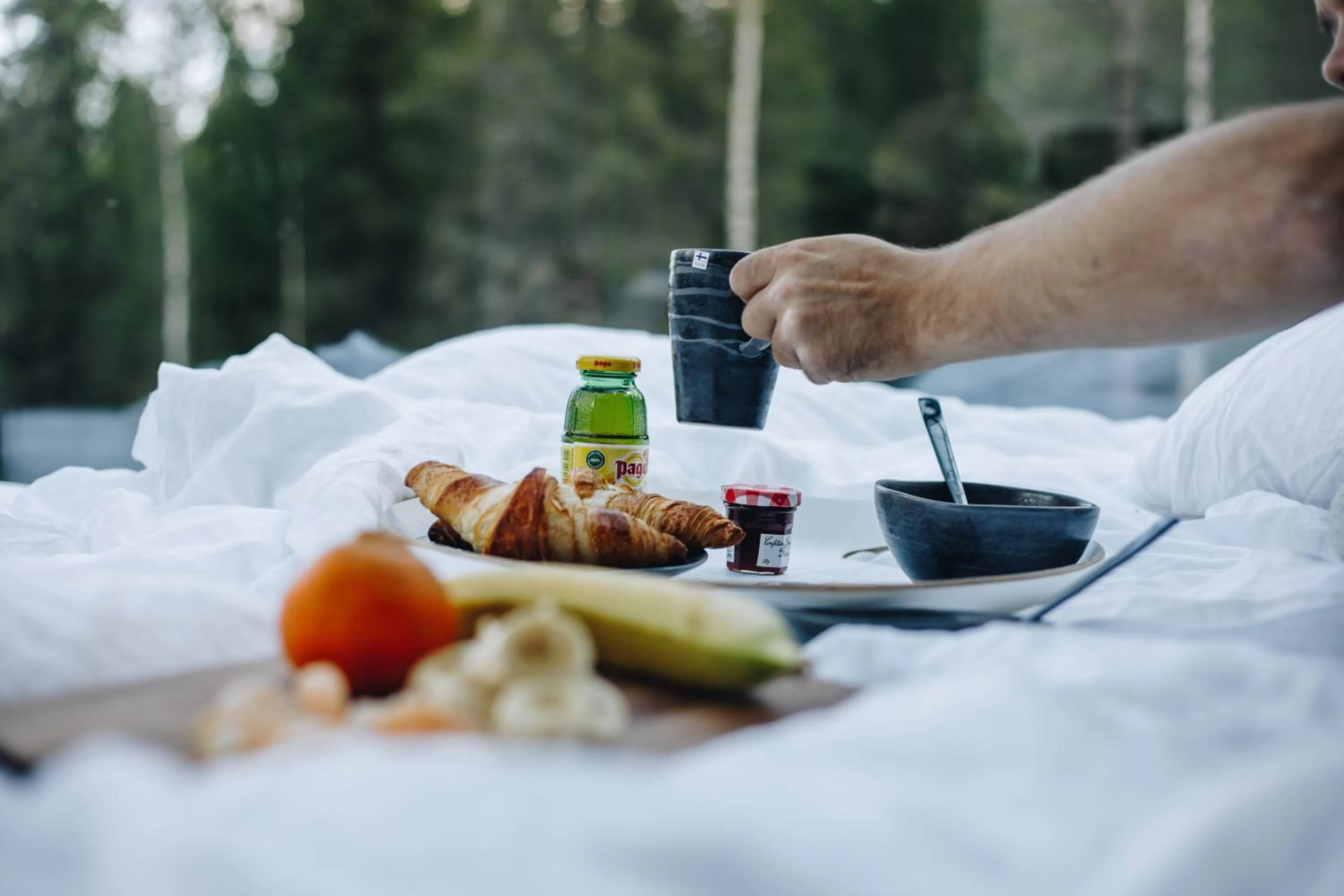 Food close-up in Magical Pond Nature Igloos