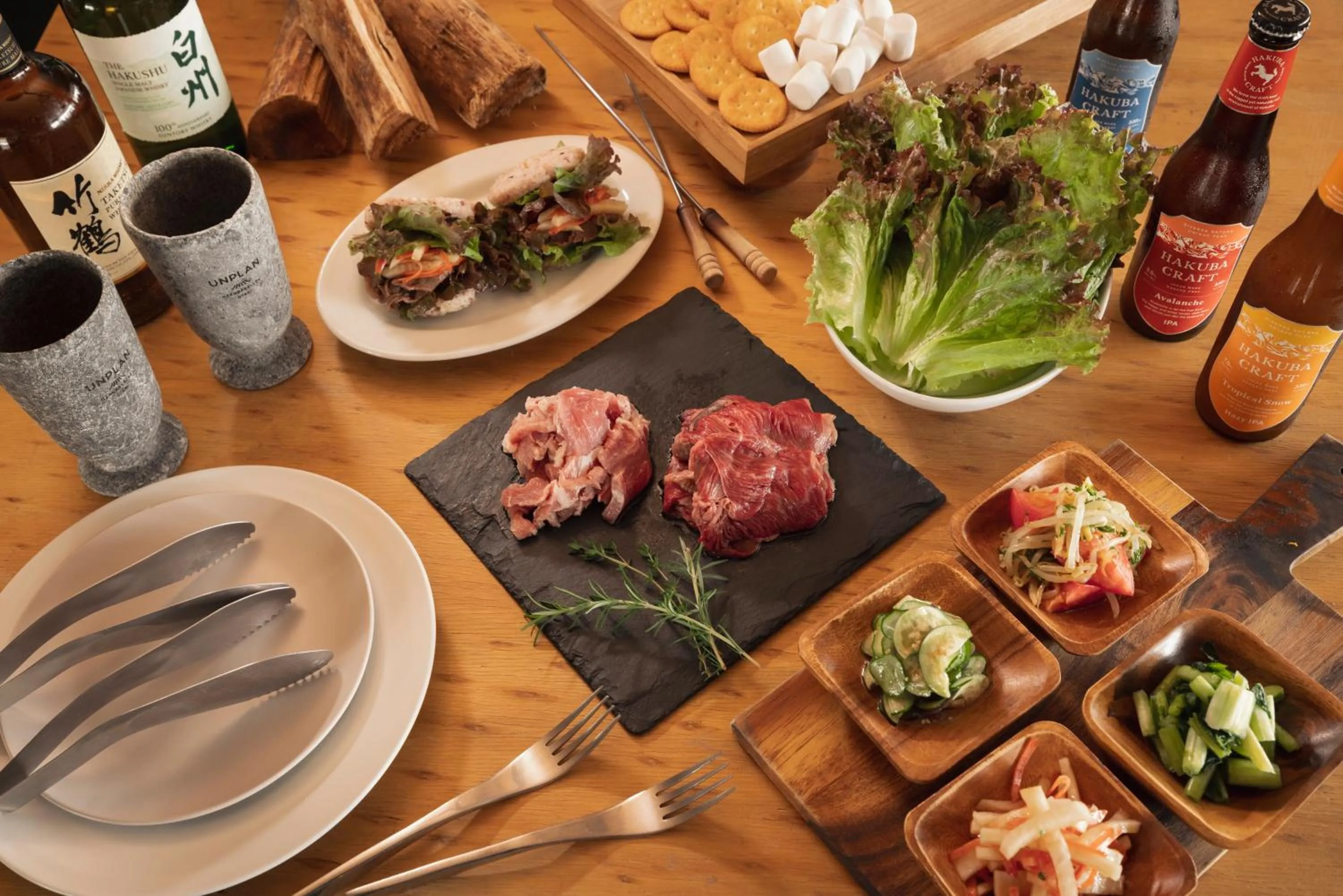 BBQ facilities in UNPLAN Village Hakuba