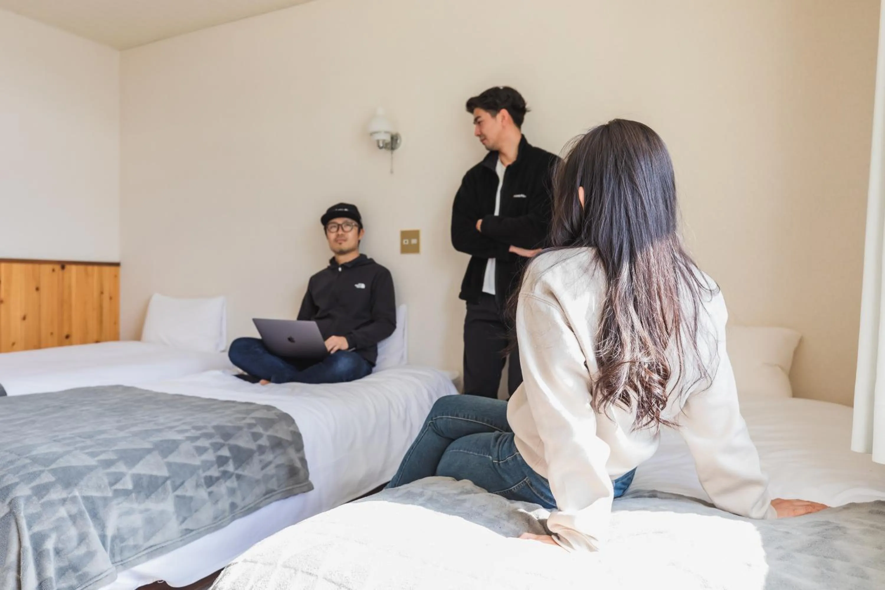 Photo of the whole room, Bed in UNPLAN Village Hakuba