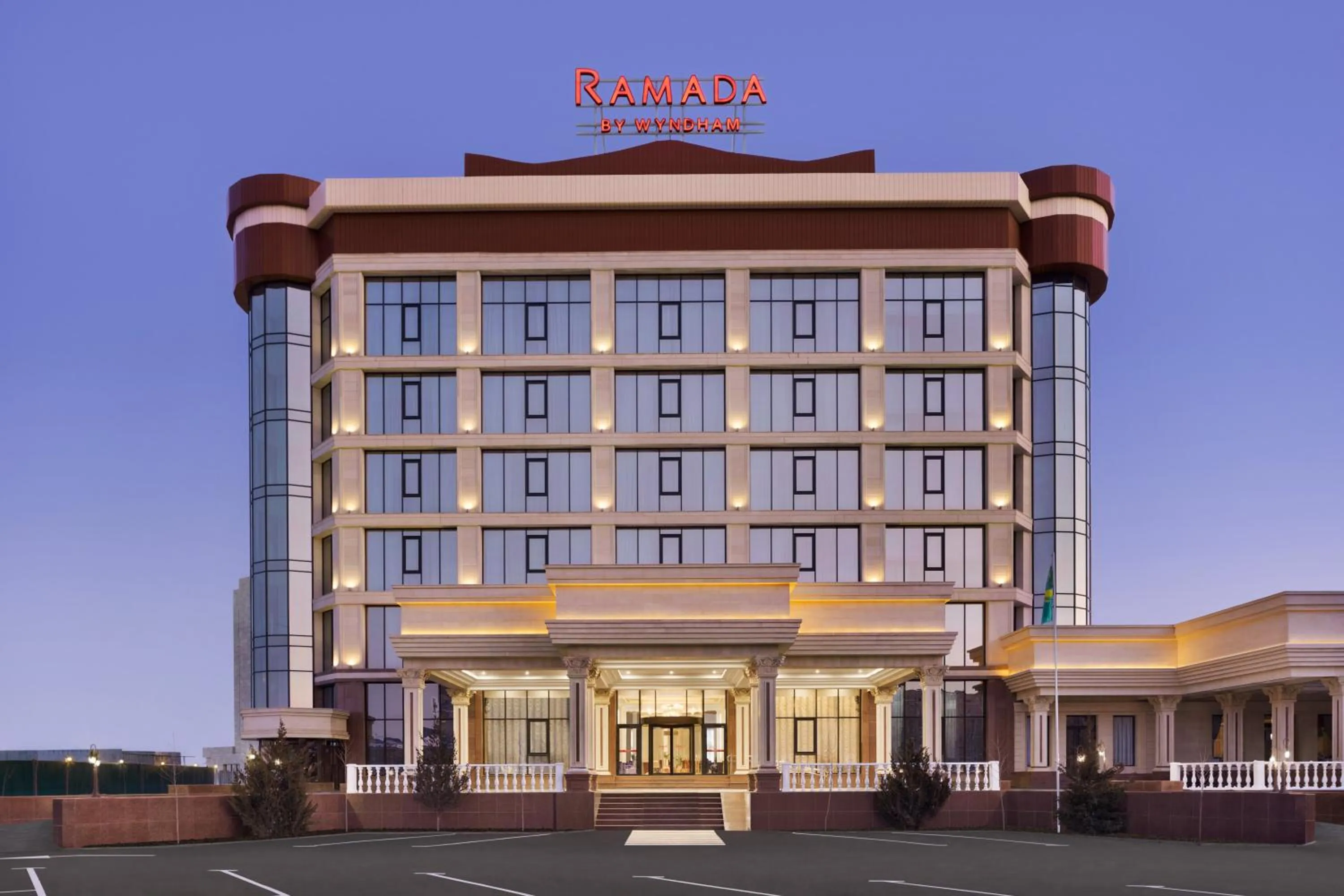 Facade/entrance in Ramada by Wyndham Shymkent