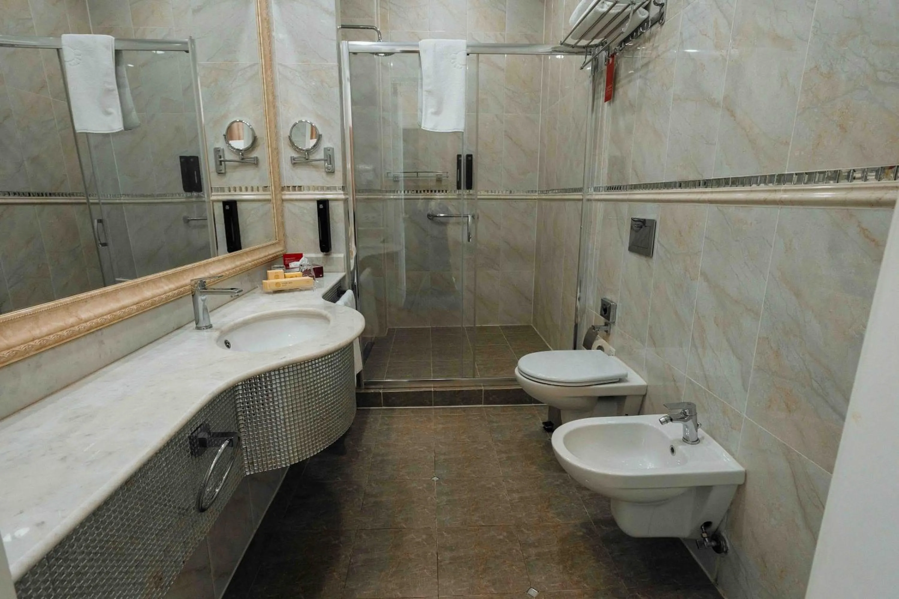 Shower in Ramada by Wyndham Shymkent