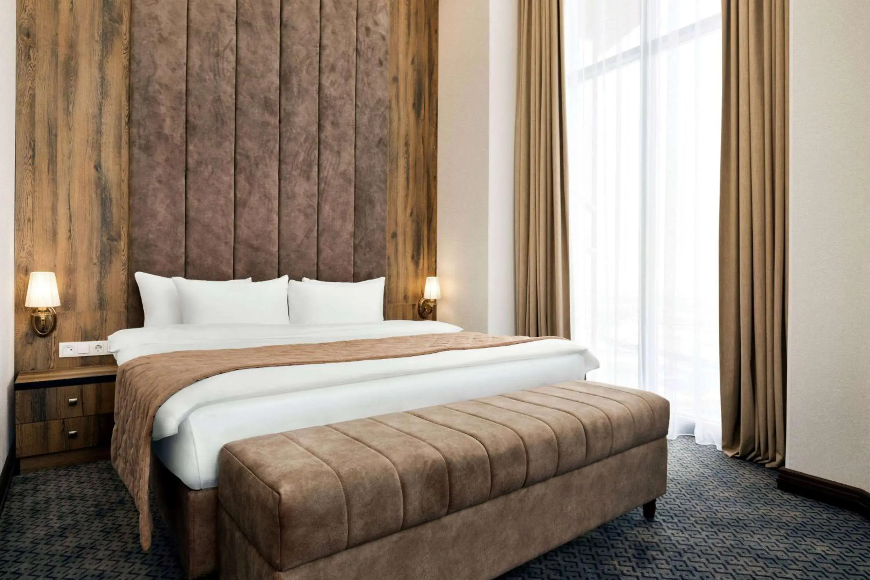 Photo of the whole room, Bed in Ramada by Wyndham Shymkent Photo of the whole room, Bed in Ramada by Wyndham Shymkent