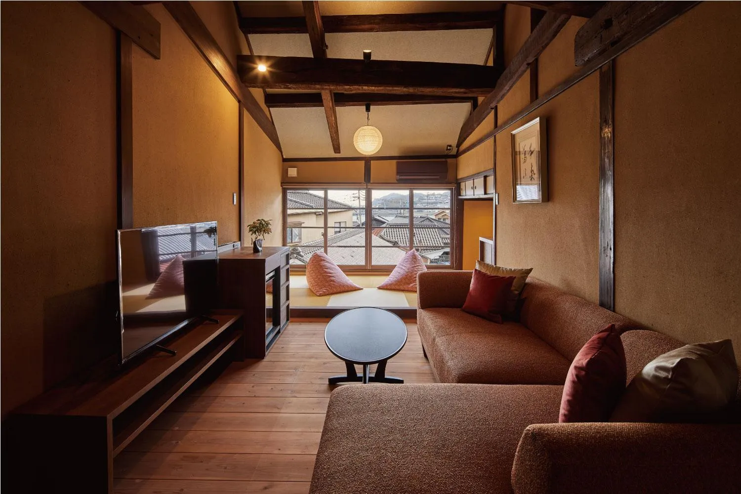 Living room in Tomonoura Shiomachi Hotel