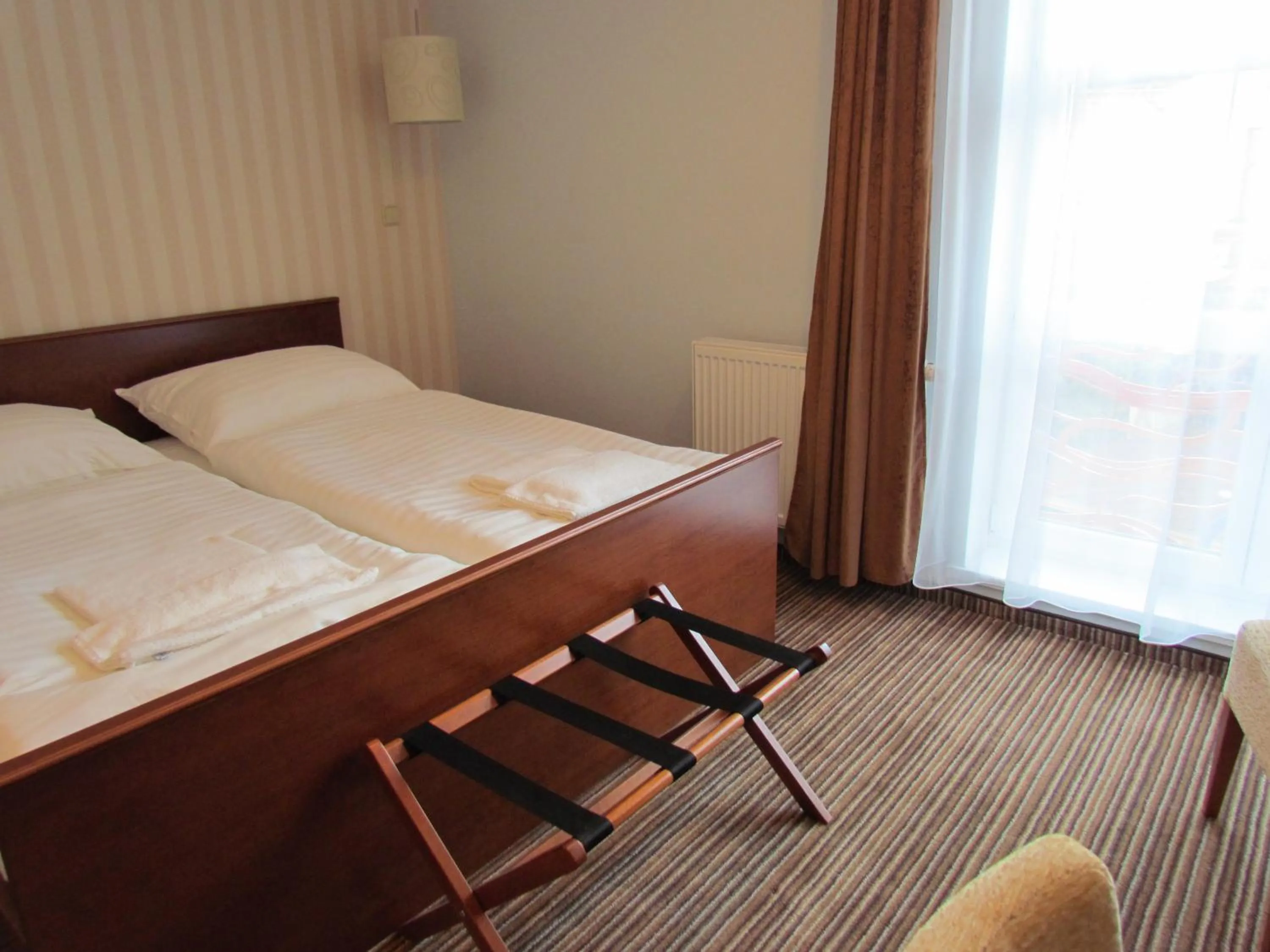 Decorative detail, Bed in Hotel Encian