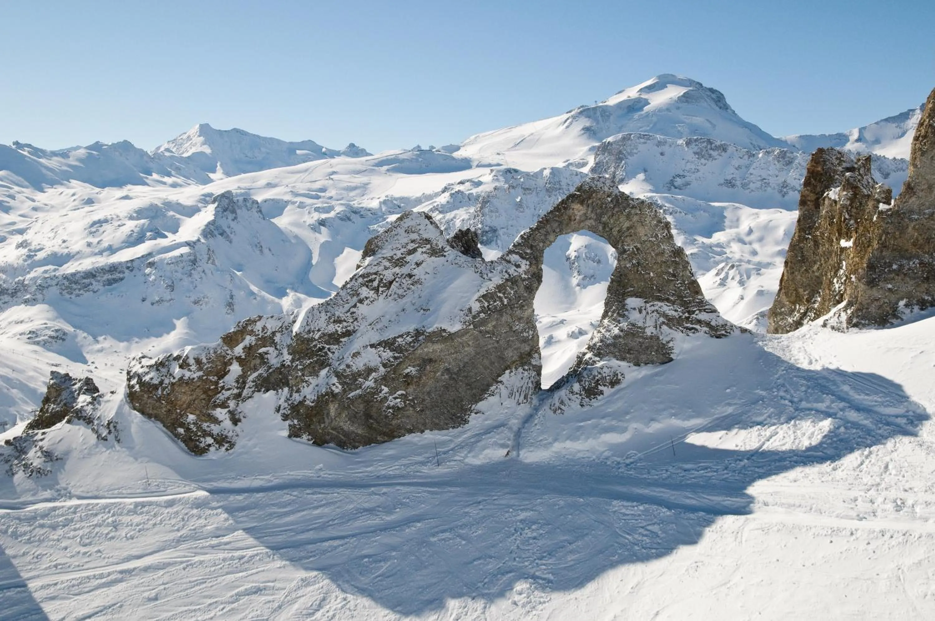 Natural landscape in Le Rond Point des Pistes - 4 personnes - Tignes Val Claret 2100m - skis aux pieds
