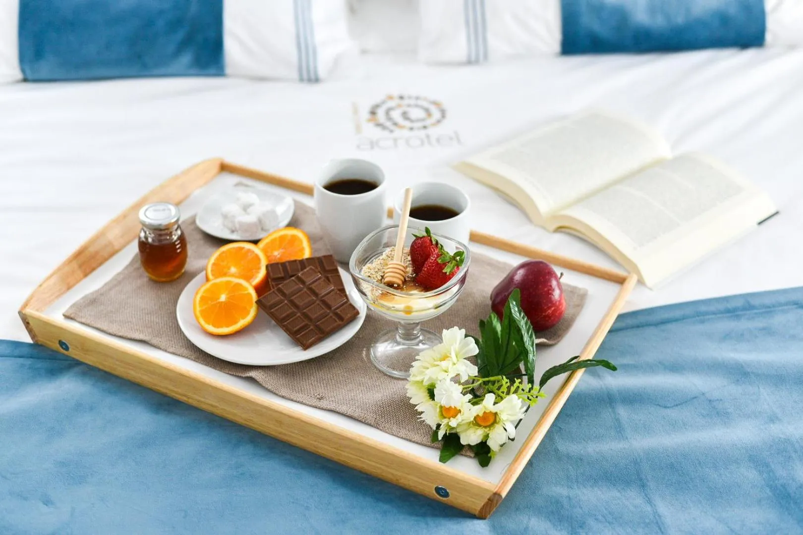 Bed in Acrotel Porto Brava Luxury Villas
