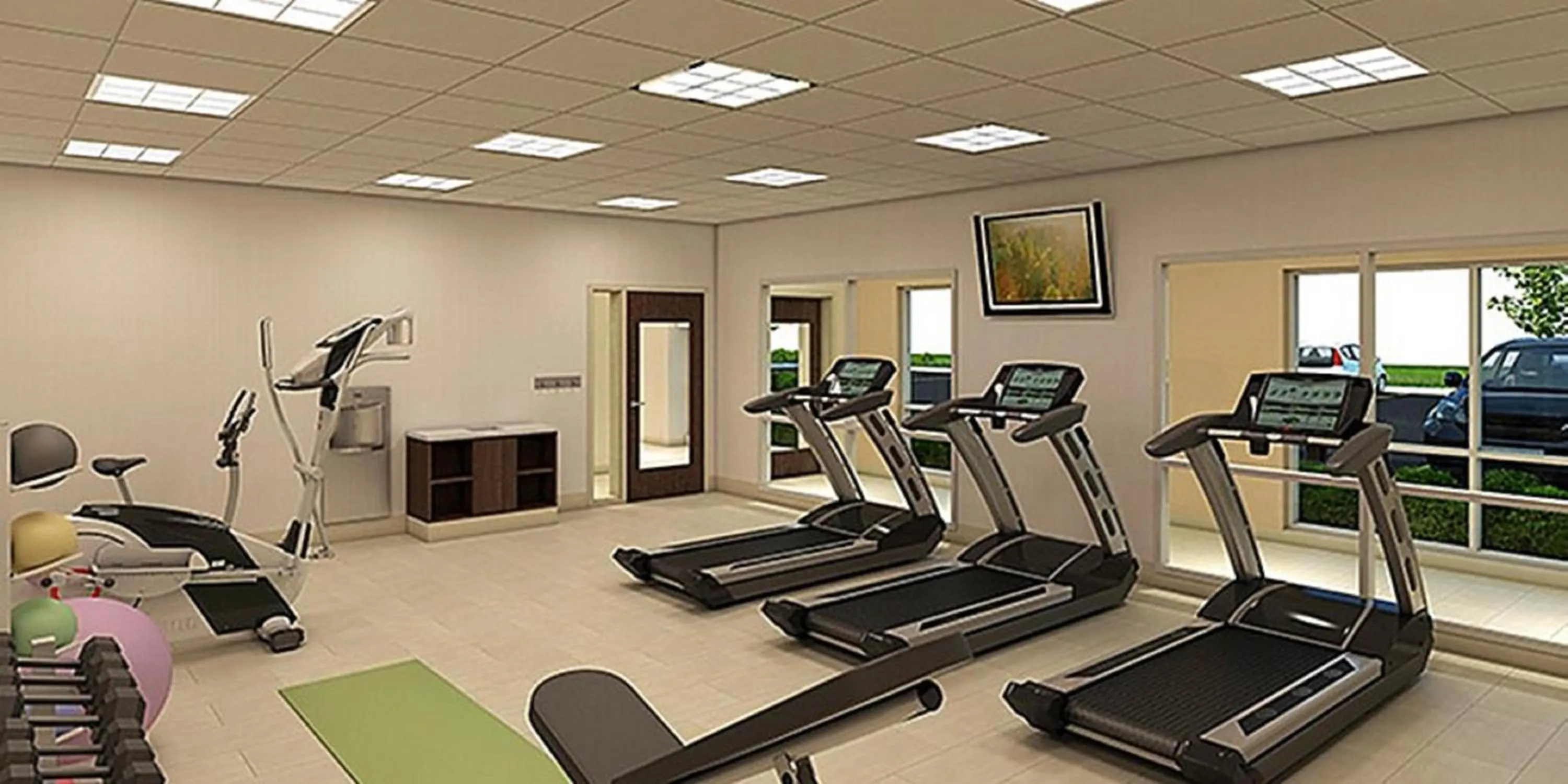 Fitness centre/facilities in Holiday Inn Express & Suites - Marion by IHG