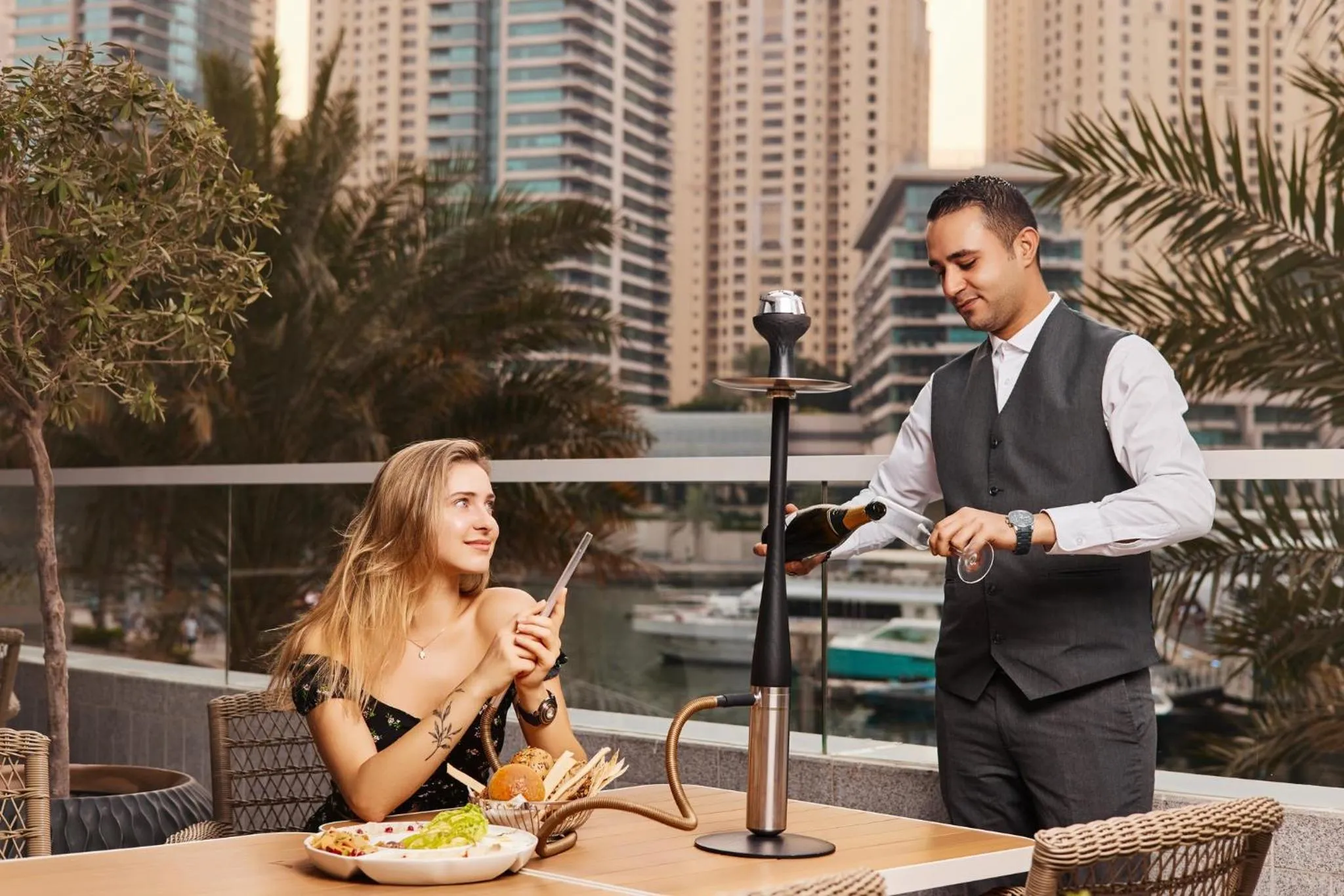 Restaurant/places to eat in Crowne Plaza Dubai Marina by IHG