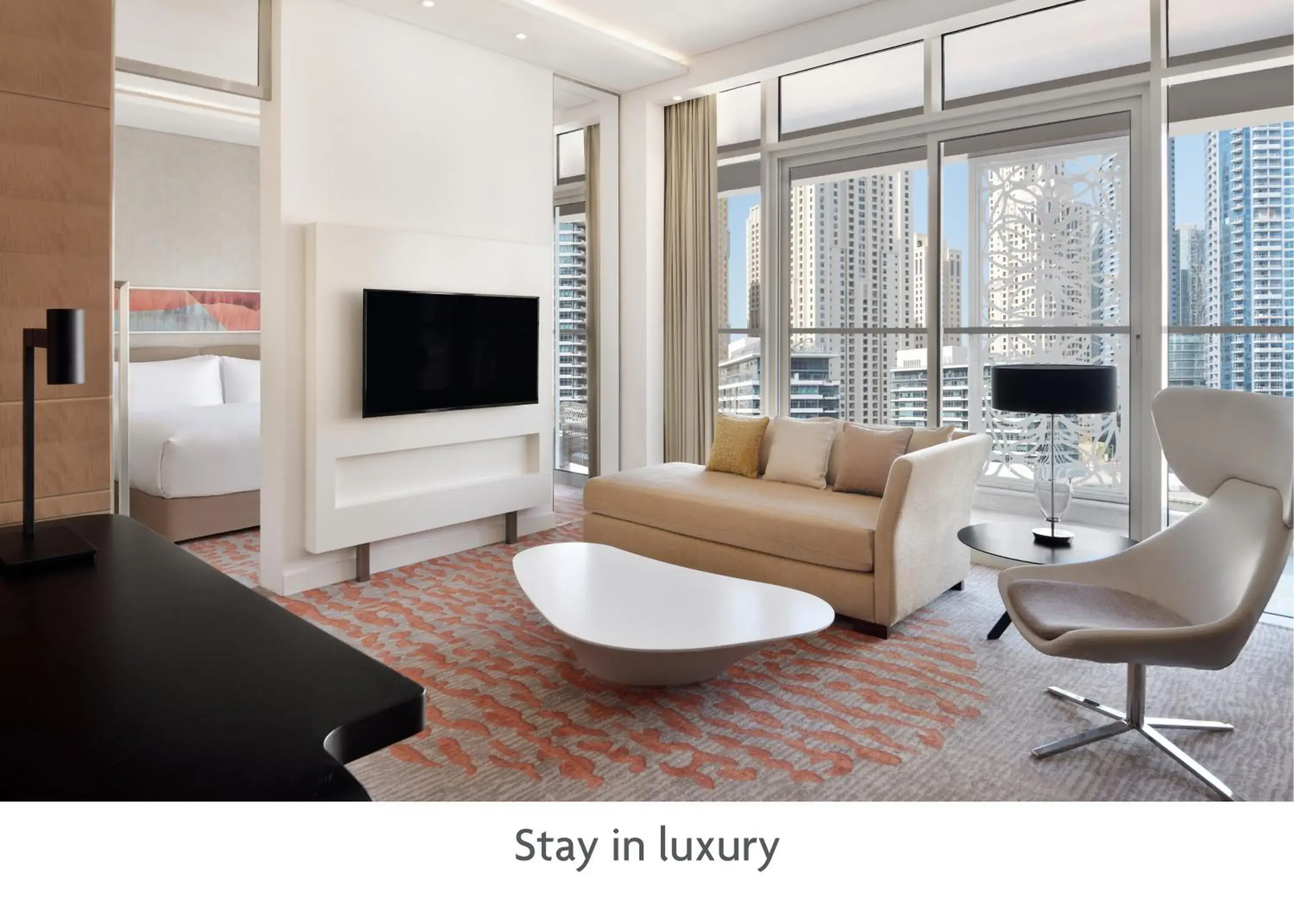 Bedroom in Crowne Plaza Dubai Marina by IHG Bedroom in Crowne Plaza Dubai Marina by IHG