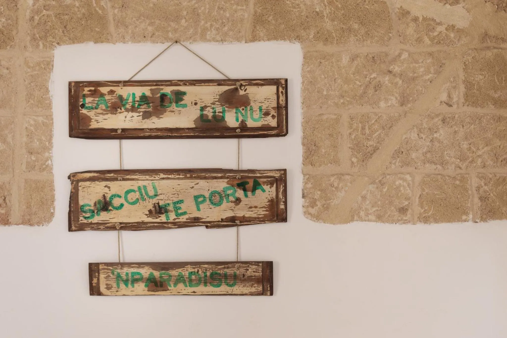 Decorative detail in B&B Aurora Salentina