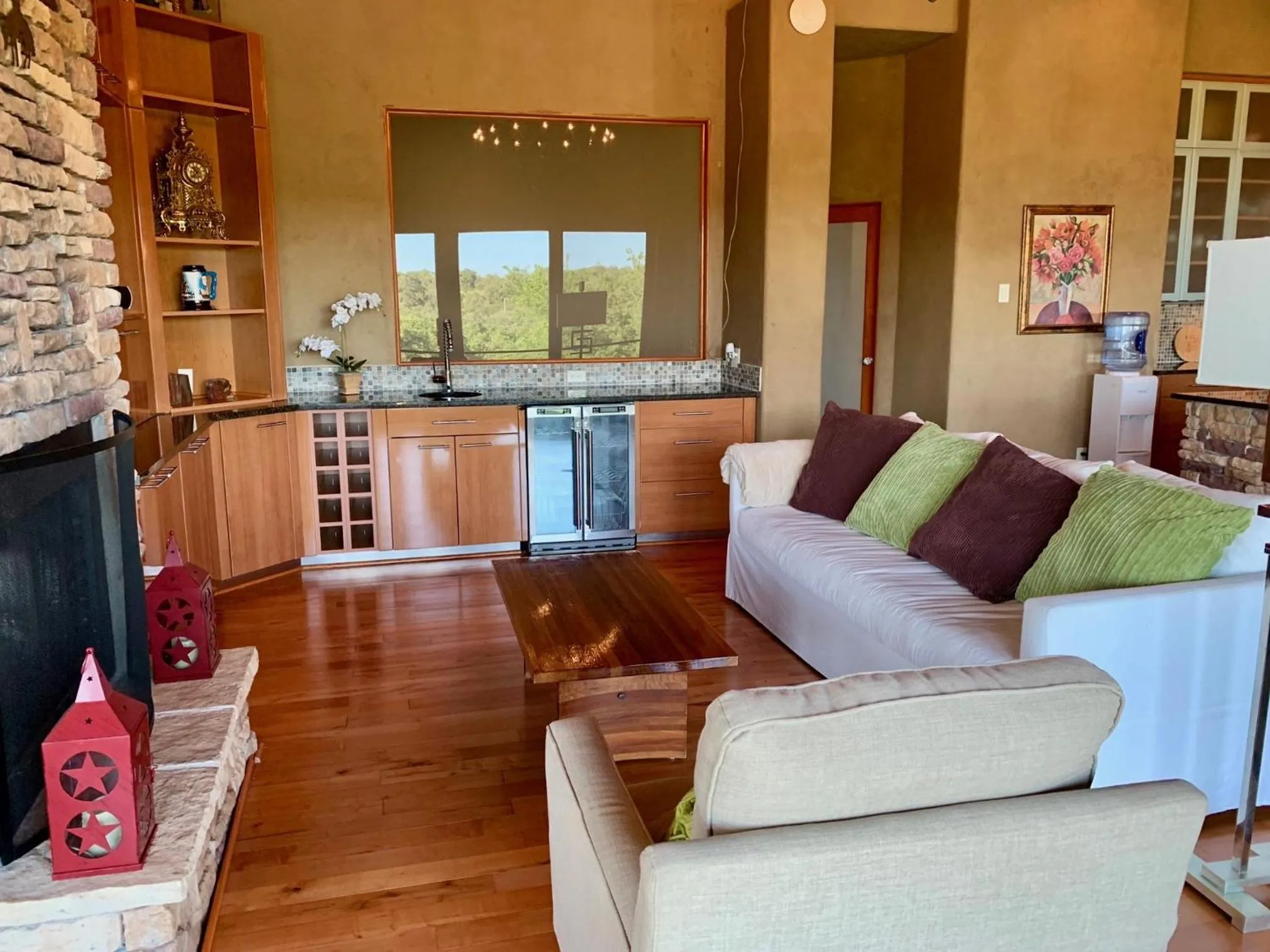 Living room in Scenic Hill Country Retreat - Rhino Ranch