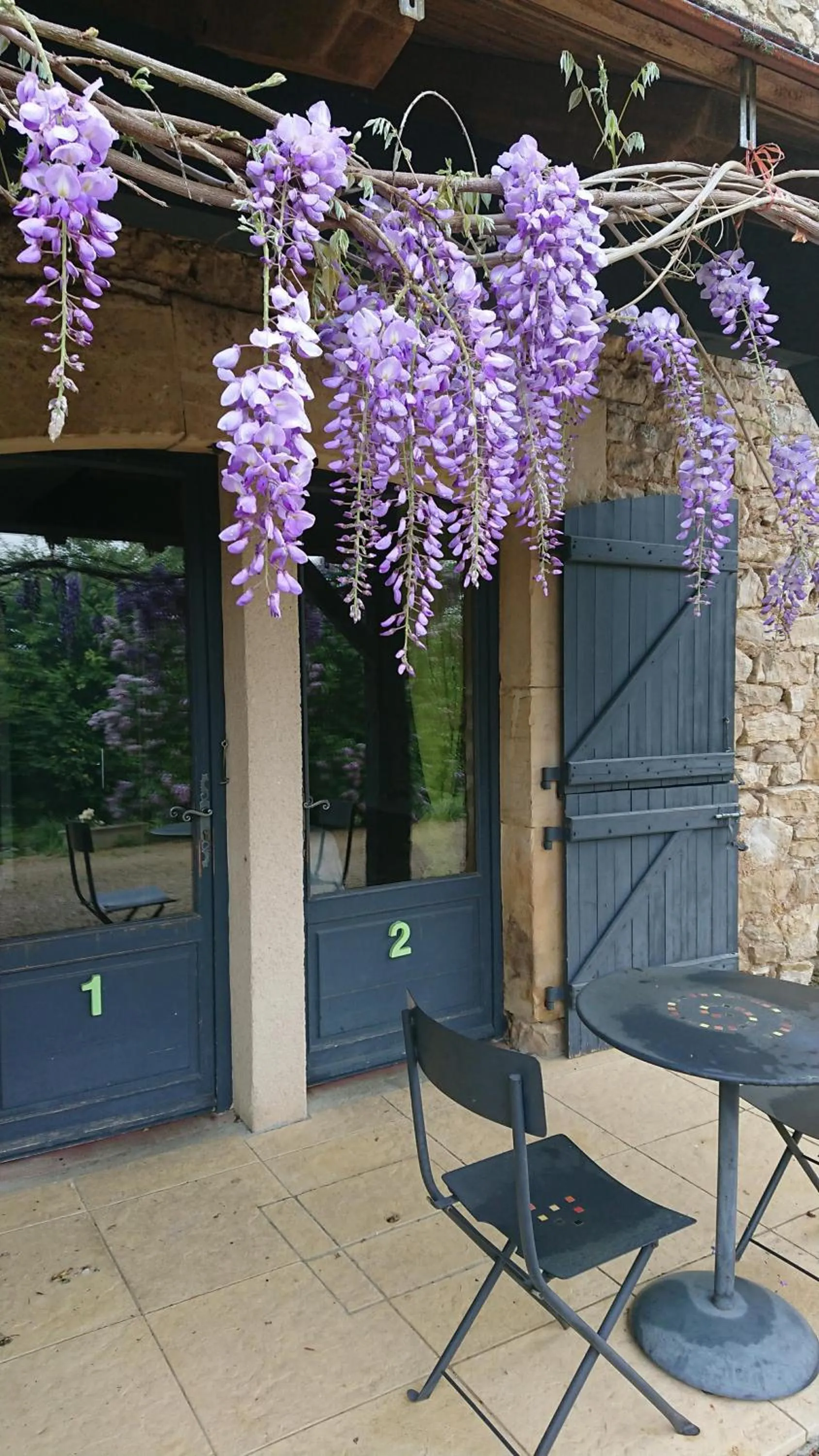 Decorative detail in Hotel La Bastie d'Urfé