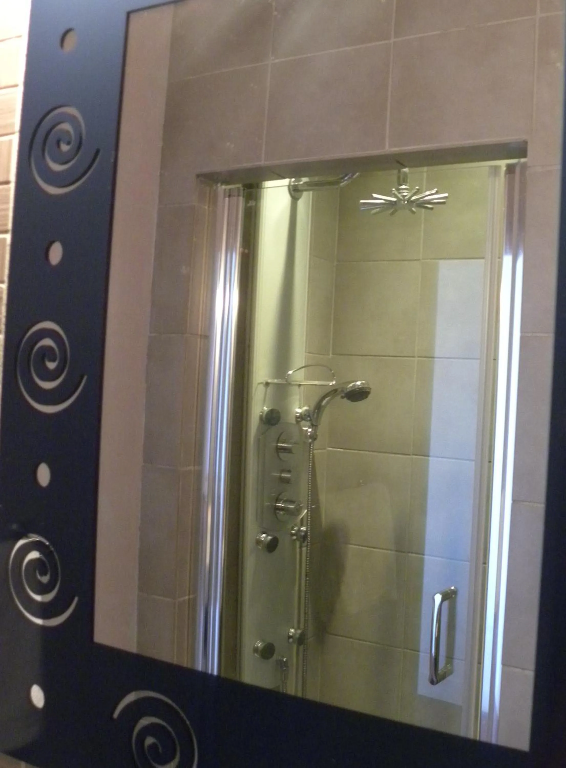 Shower in Hotel La Bastie d'Urfé