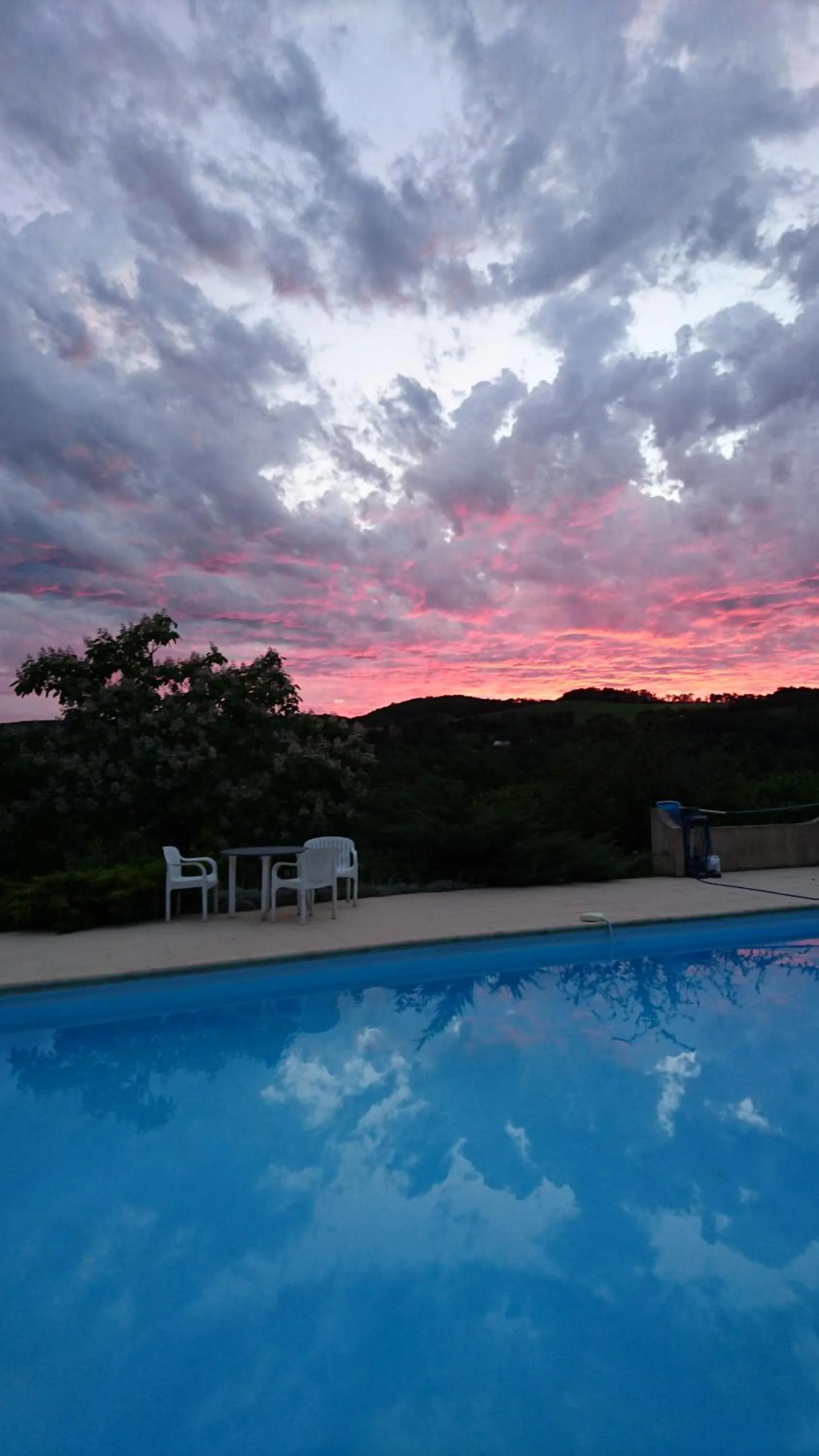 Swimming pool in Hotel La Bastie d'Urfé