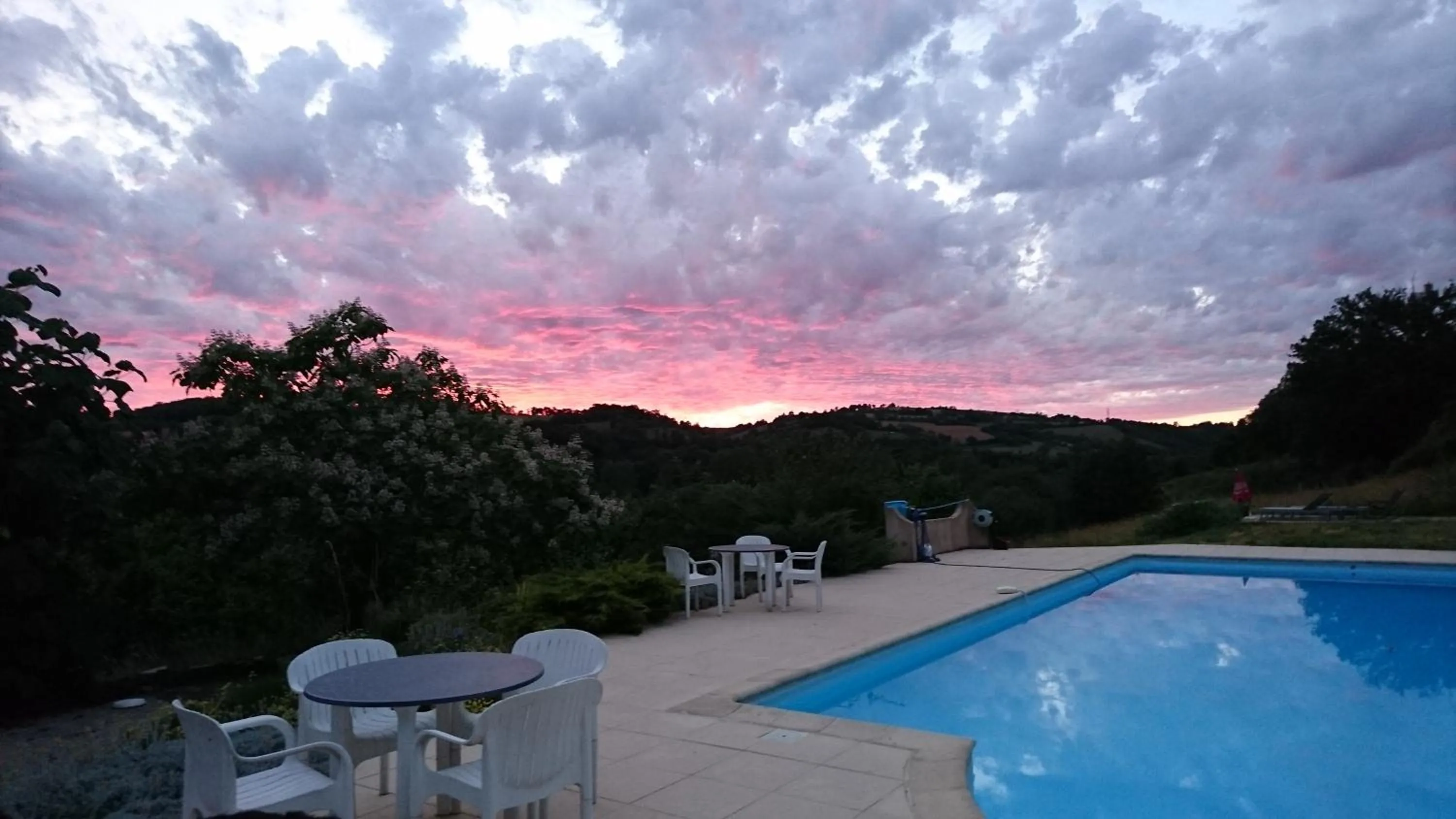 Swimming pool in Hotel La Bastie d'Urfé