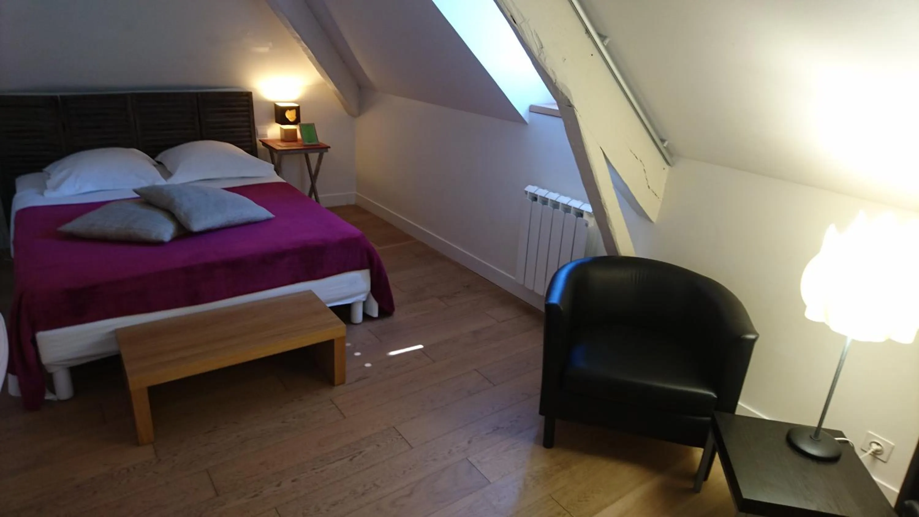 Photo of the whole room, Bed in Hotel La Bastie d'Urfé